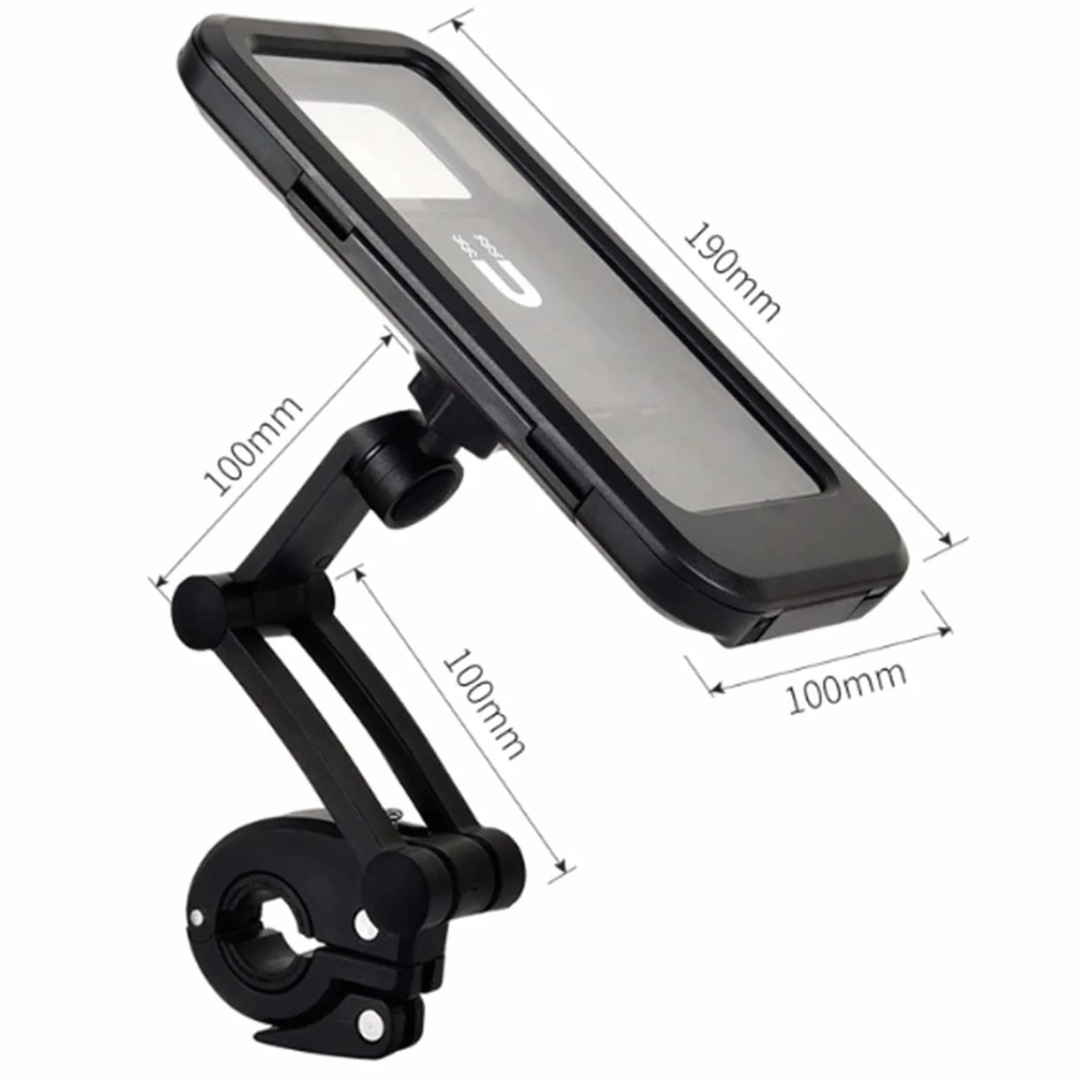 Motocyklowy uchwyt na telefon wodoodporny obrót 360° z ekranem dotykowym