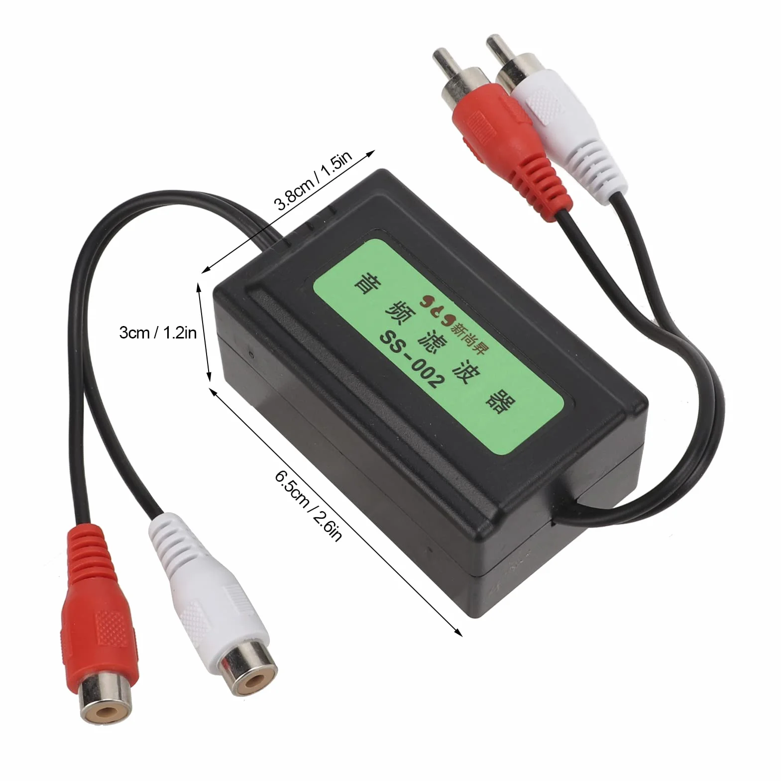 Izolator Pętli Uziemienia 3,5 mm Filtr Szumów do Audio Samochodowego Stereo