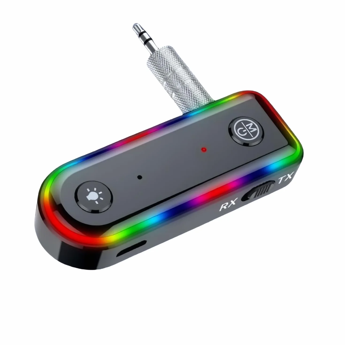 Samochodowy odbiornik Bluetooth5.0 Adapter Audio samochodowy, adapter AUX Bluetooth, redukcja szumów dla telewizora, głośników, PC i słuchawek