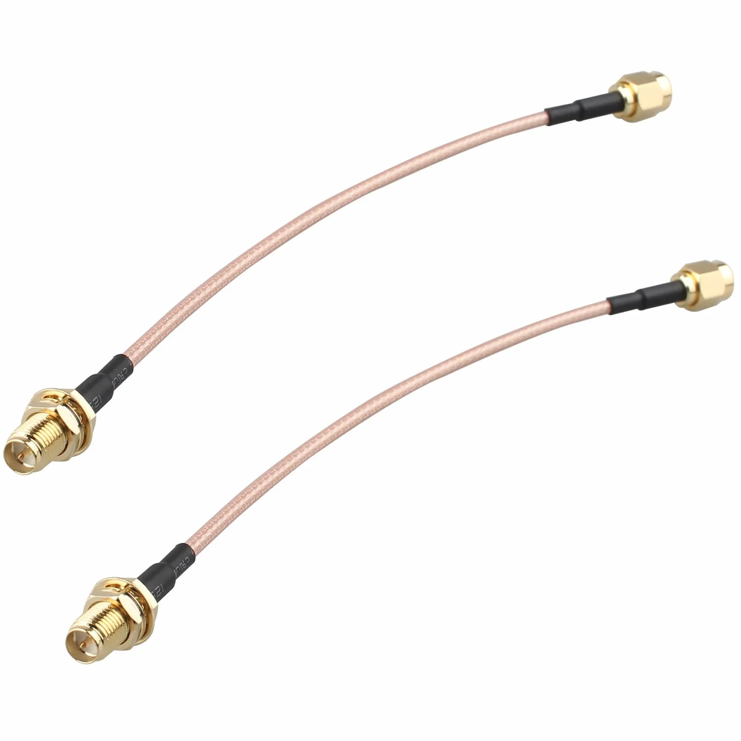 2 sztuki anteny WiFi przedłużacz RP-SMA wtyczka do gniazda RP-SMA RG316 kabel koncentryczny 15 cm do bezprzewodowych mini PCI Express PCIE kart sieciowych WiFi adapter WiFi router bramka