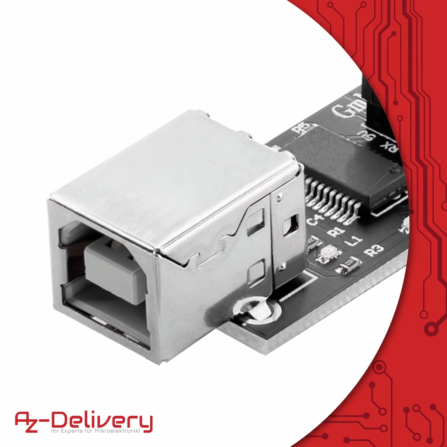 AZDelivery 3 x FT232 USB 2.0 do TTL RS485 adapter szeregowy na USB | konwerter szeregowy moduł FTDI Interface Board