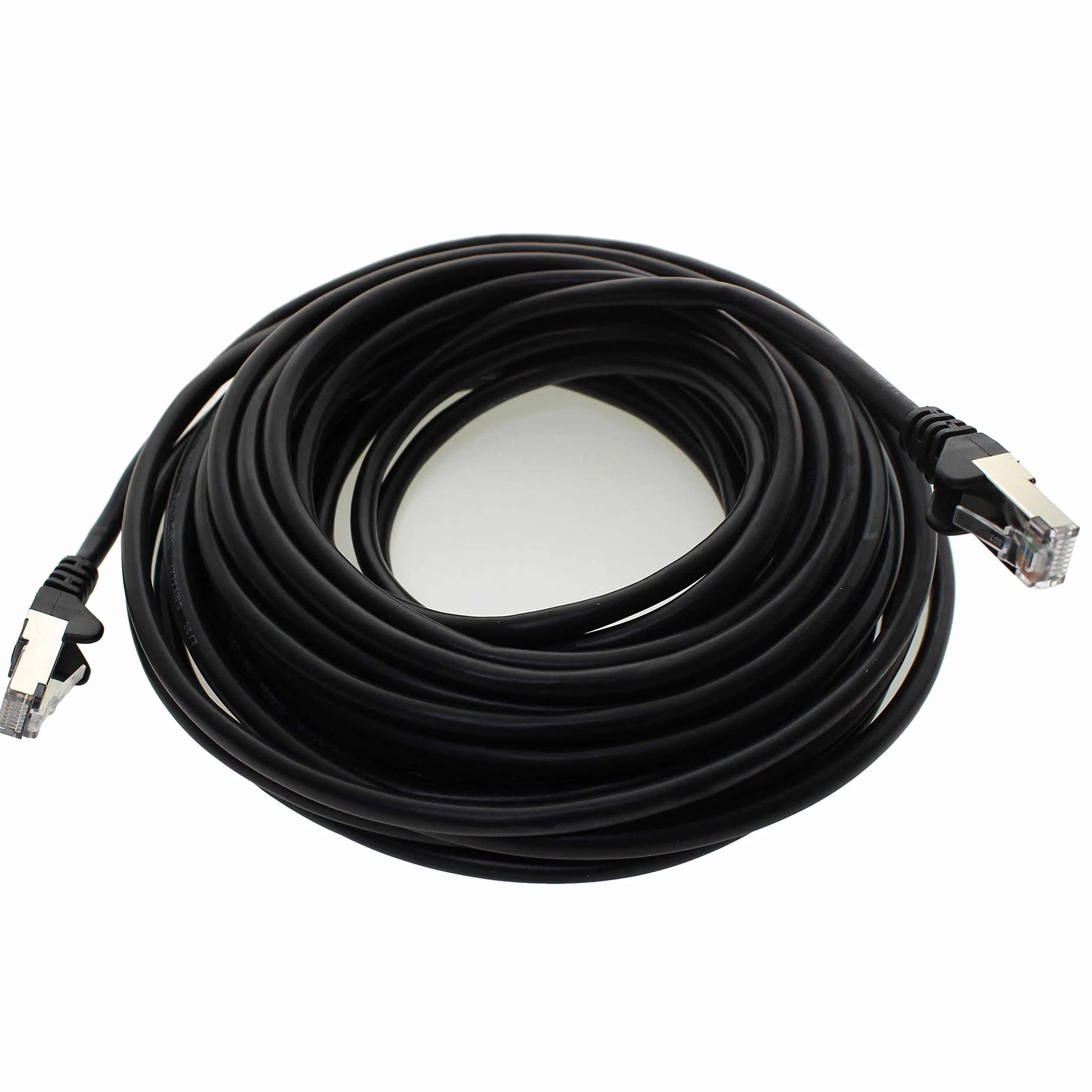 1aTTack CAT5 SFTP kabel sieciowy Ethernet LAN z 2 x RJ45 50 m - czarny