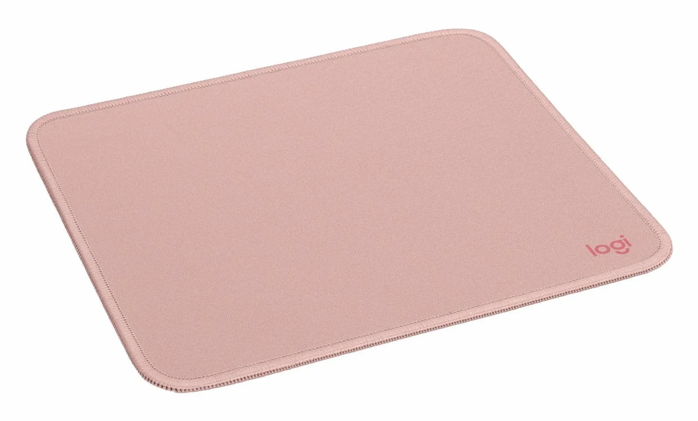 Logitech Mouse Pad - Studio Series, Podkładka pod myszkę komputerową z antypoślizgowym, gumowym spodem, odporną na zalanie powierzchnią, trwała, przenośna, nowoczesny design - Różowy