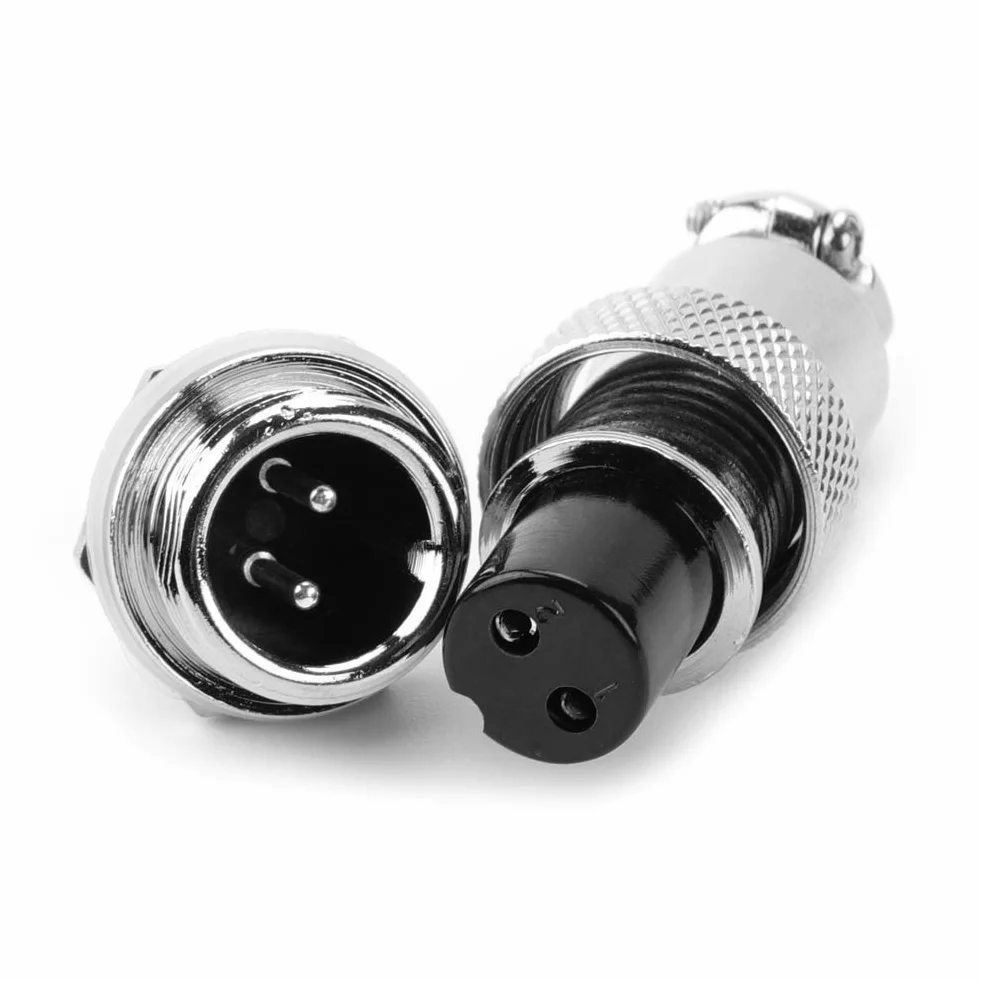 GX12 Gniazdo Wtykowe Lotnictwa 2pin Gx16 2pin Męskie Żeńskie Panel Metalowy Złącze