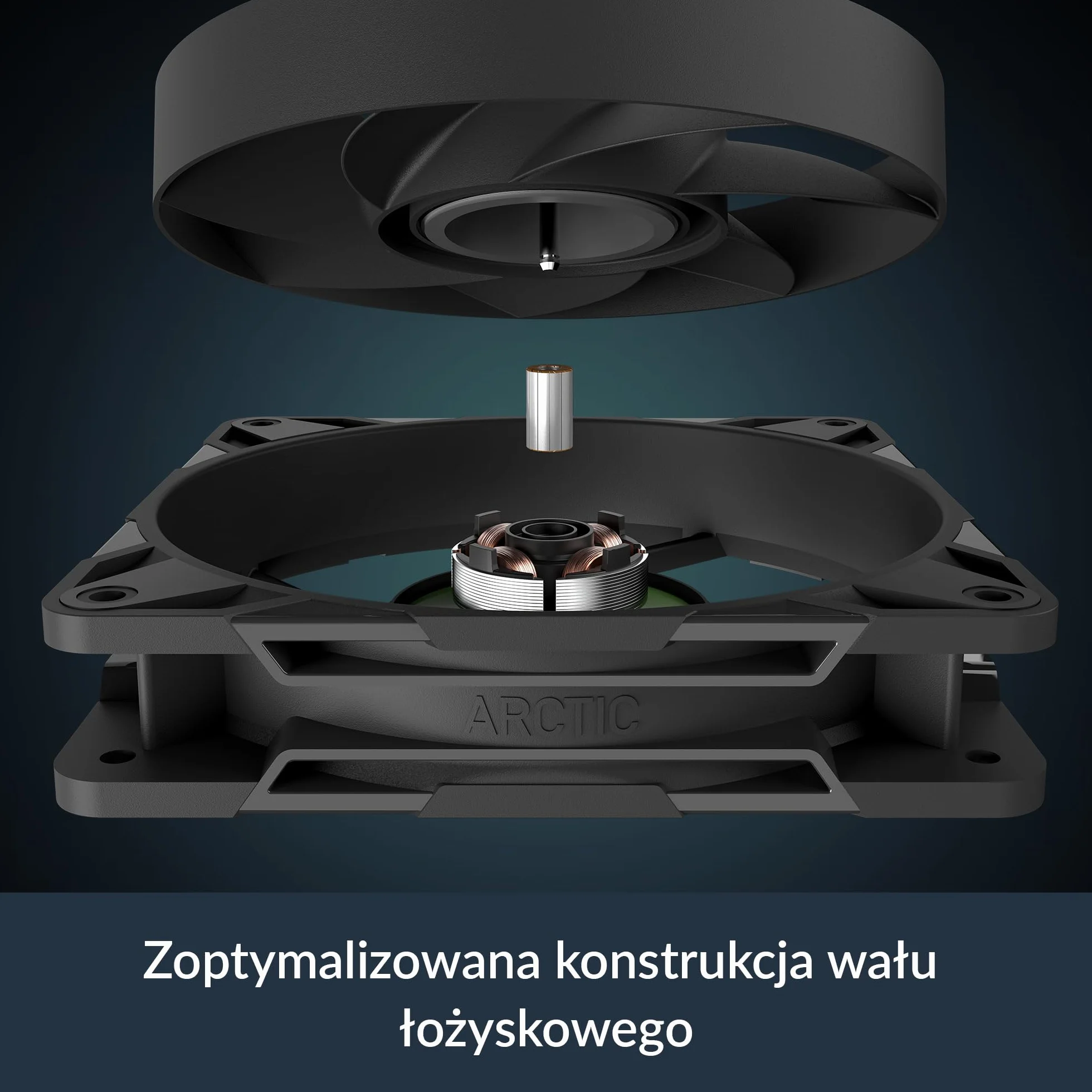 ARCTIC P12 Pro PST LN - Cichy wentylator klasy premium, wentylator PWM 120 mm z rozdzielaczem Y, 450-2000 rpm, 0 rpm <5% PWM, łożysko dynamiczne płynowe, 4-pinowy - czarny