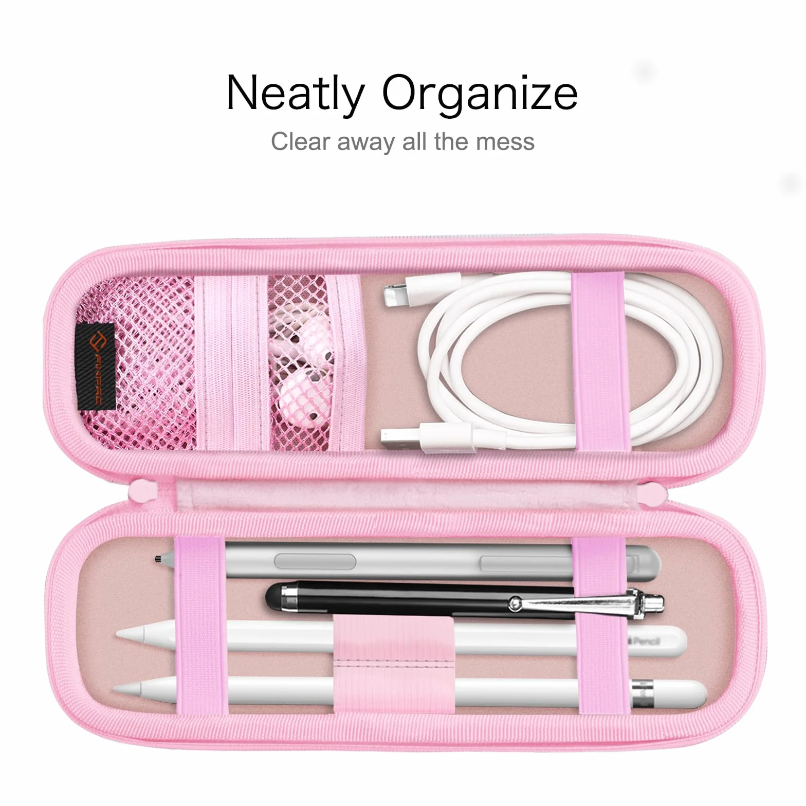 FINTIE Etui kompatybilne z Apple Pencil Pro/Pencil (USB-C)/Pencil (2. / 1. generacji) – etui ochronne na rysik S/Surface Pen, Różowe złoto, Nowoczesny