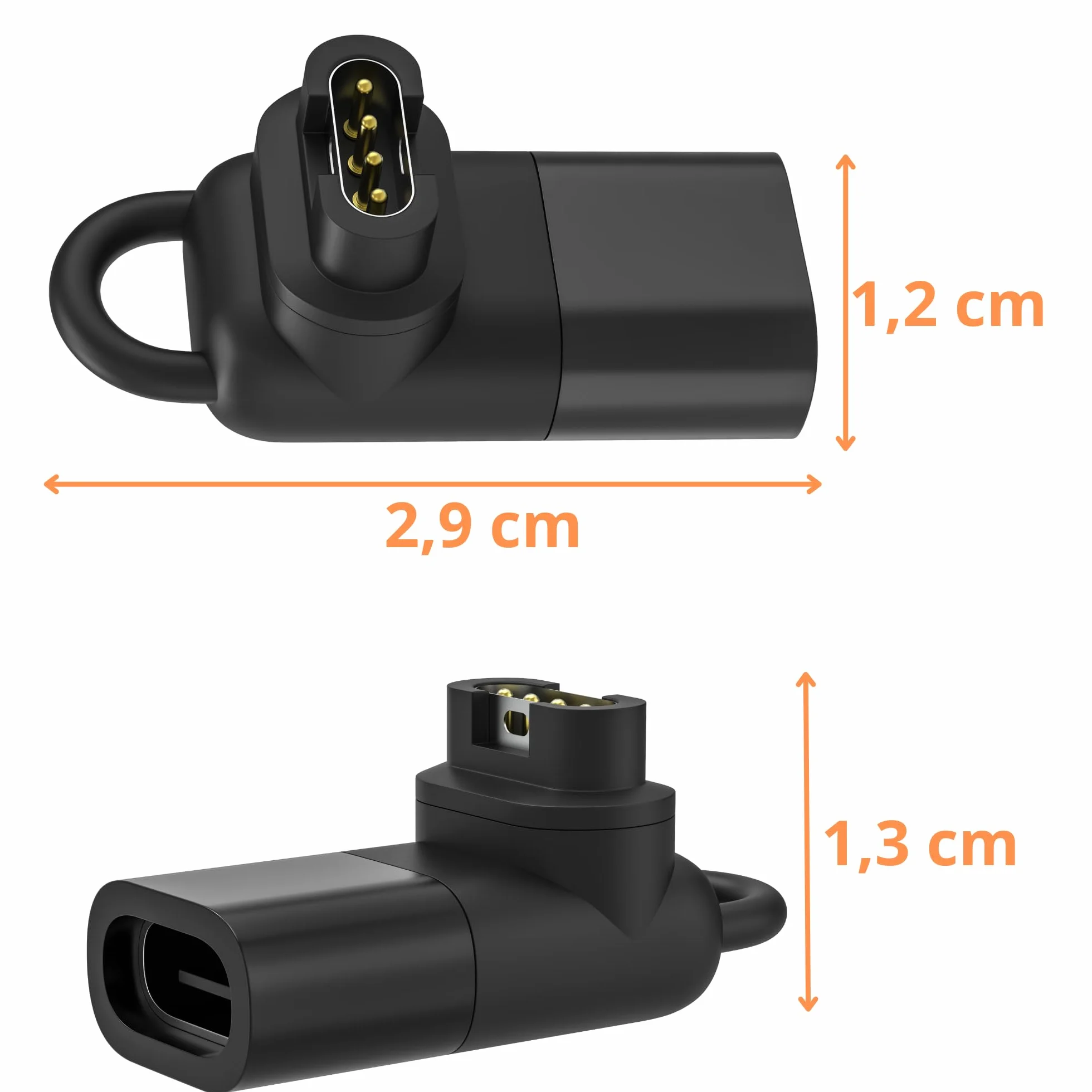 Adapter USB-C kompatybilny z Garmin Fenix 8 E 7 7S 7X 6 6S 6X 5 5S 5X Forerunner 935, 945, 955, 965, 45, 45, 45S, 245, 255, 265, Approach S10, S40, S60, X10 Quatix Vivomove PHONILLICO