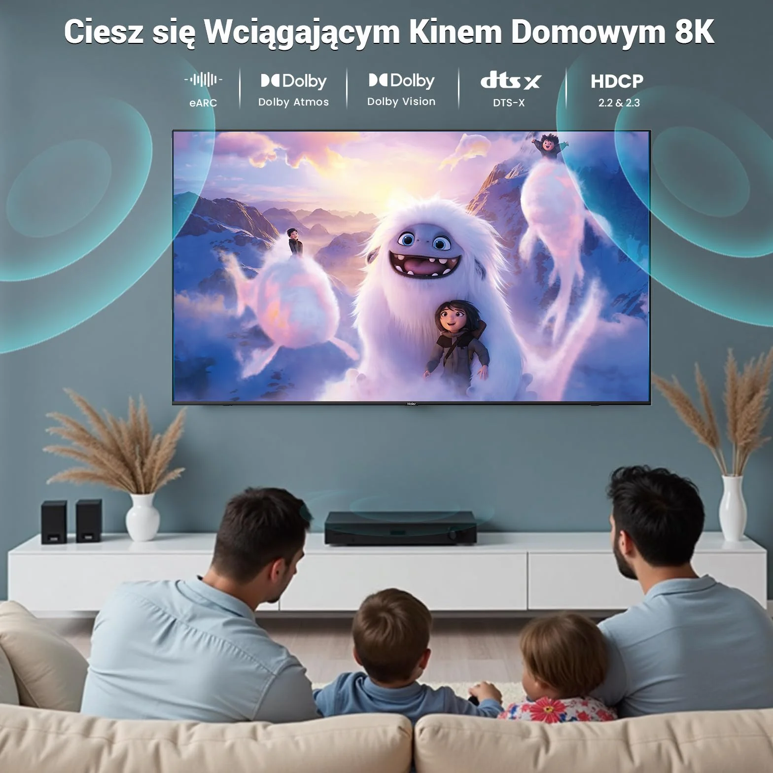 Etseinri 10K 8K 4K Kabel HDMI 2.1 2M, Certyfikowany 48Gbps Ultra Wysokiej Prędkości Kabel HDMI® 4K 240Hz 165Hz 120Hz 8K 60Hz 10K Przewód HDMI HDCP 2.3 Dolby Atmos eARC HDR10+ TV PC Monitor Projektor