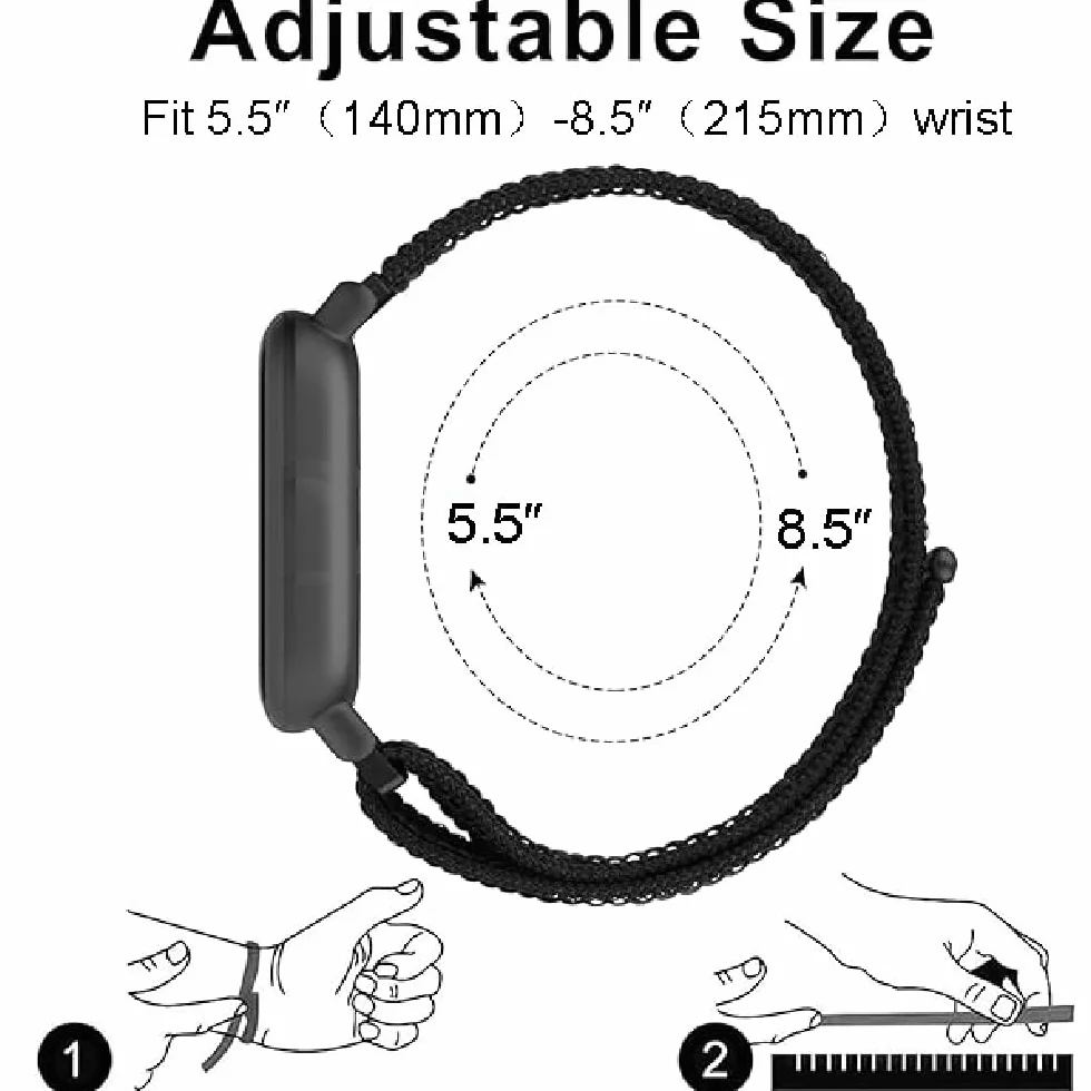Pasek do Huawei Watch Fit 3 / Fit 5 / 5 Pro / Fit 4 / 4 Pro, Nylon Bransoletka Oddychający Sport