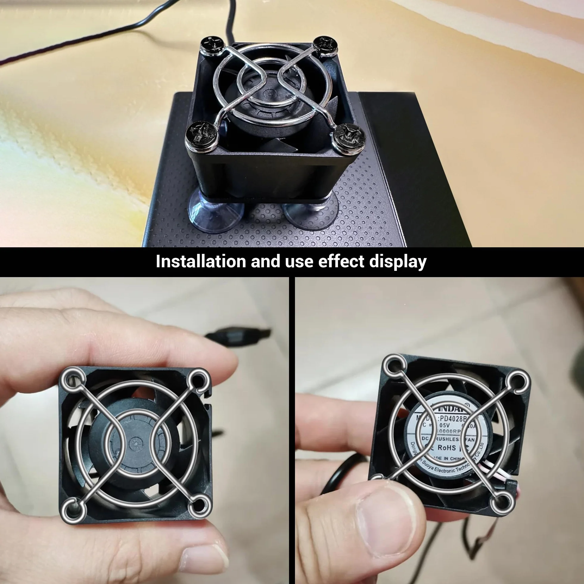 Fan Grill 40 mm - chromowane osłona wentylatora, kratka wentylatora, przepuszczająca powietrze, do drukarki 3D Akcesoria do wentylacji obudowy komputera (2 sztuki srebrne)