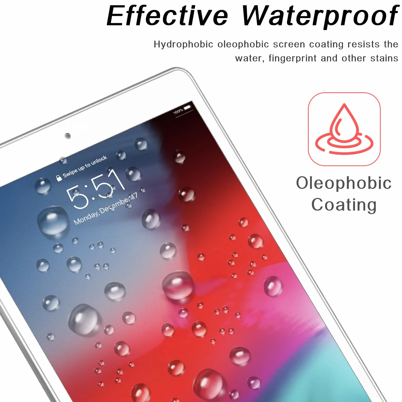 Osłona ekranu do iPada 9,7" (2018/2017) 6e/5 generacji/iPad Air/Air 2 / iPad Pro 9.7 - szkło hartowane odporne na zarysowania, twardość 9H (zestaw 2 szt.)