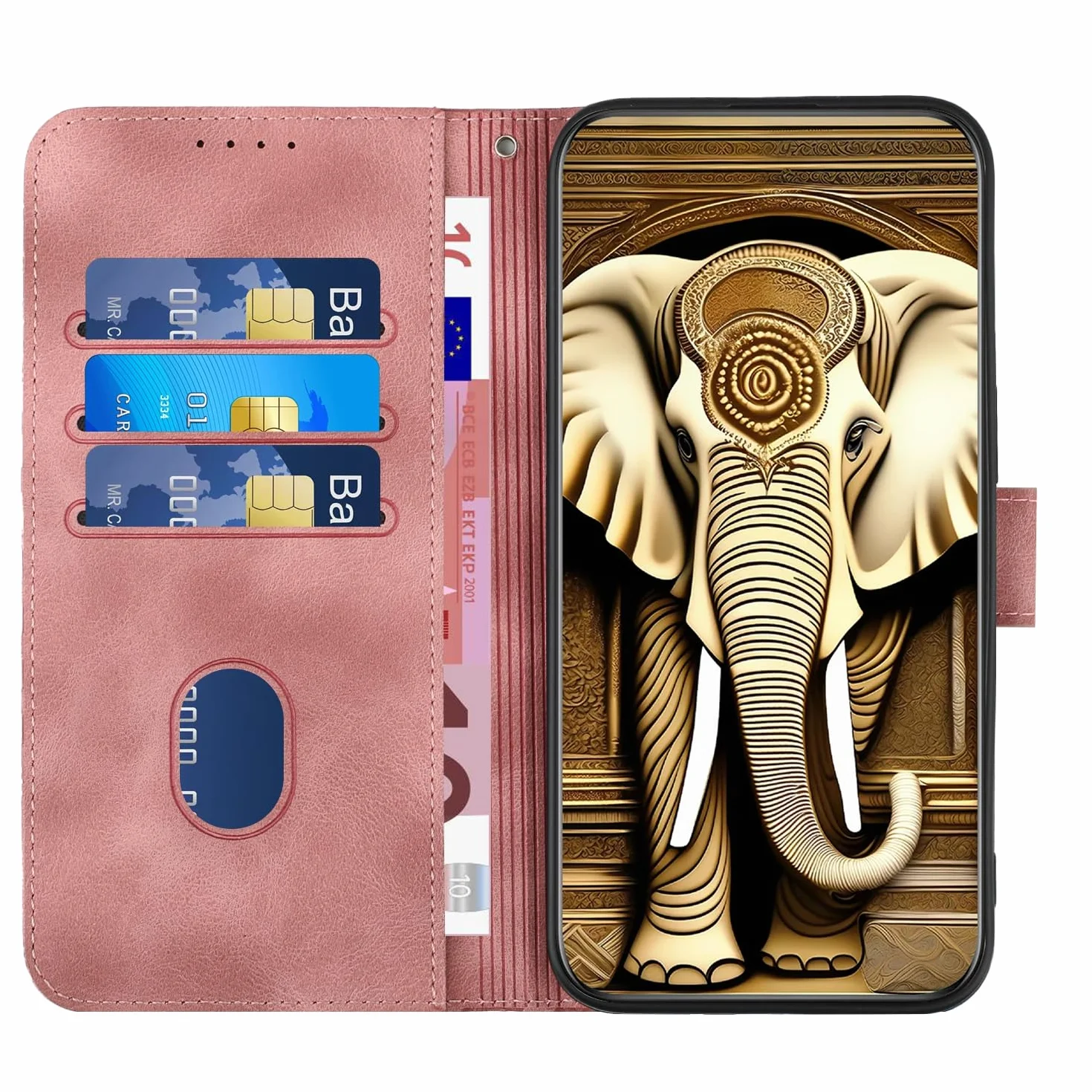 Etui na telefon komórkowy do Xiaomi Redmi 9A / Redmi 9AT, z przegródką na karty, funkcja stojaka, magnetyczne, etui ze skóry poliuretanowej (PU), etui z klapką, kompatybilne z Redmi 9A