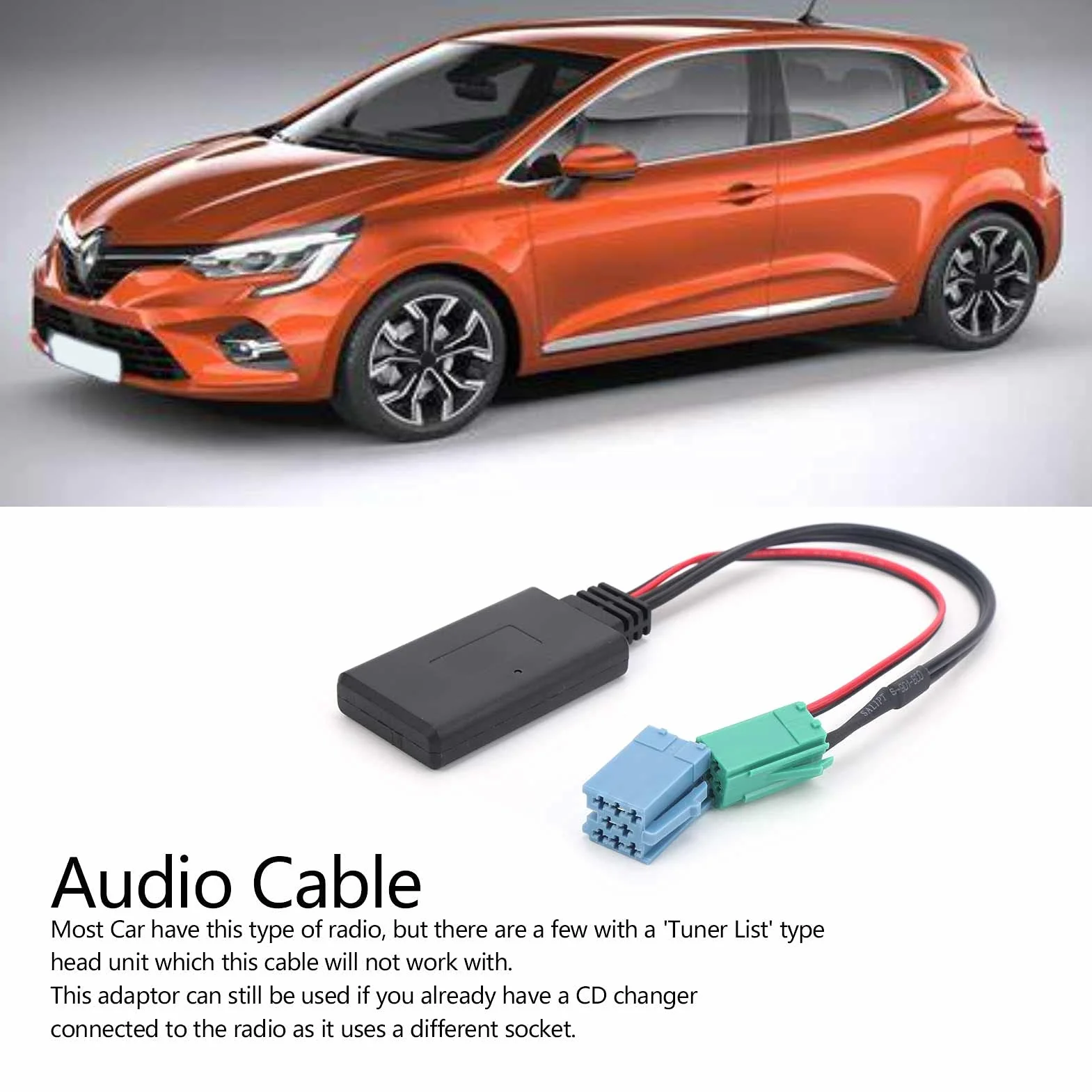 Auto o Adapter, Złącze Bluetooth 5.0 AUX Grand Scenic Mini ISO 6Pin 8Pin Kabel do Espace Laguna