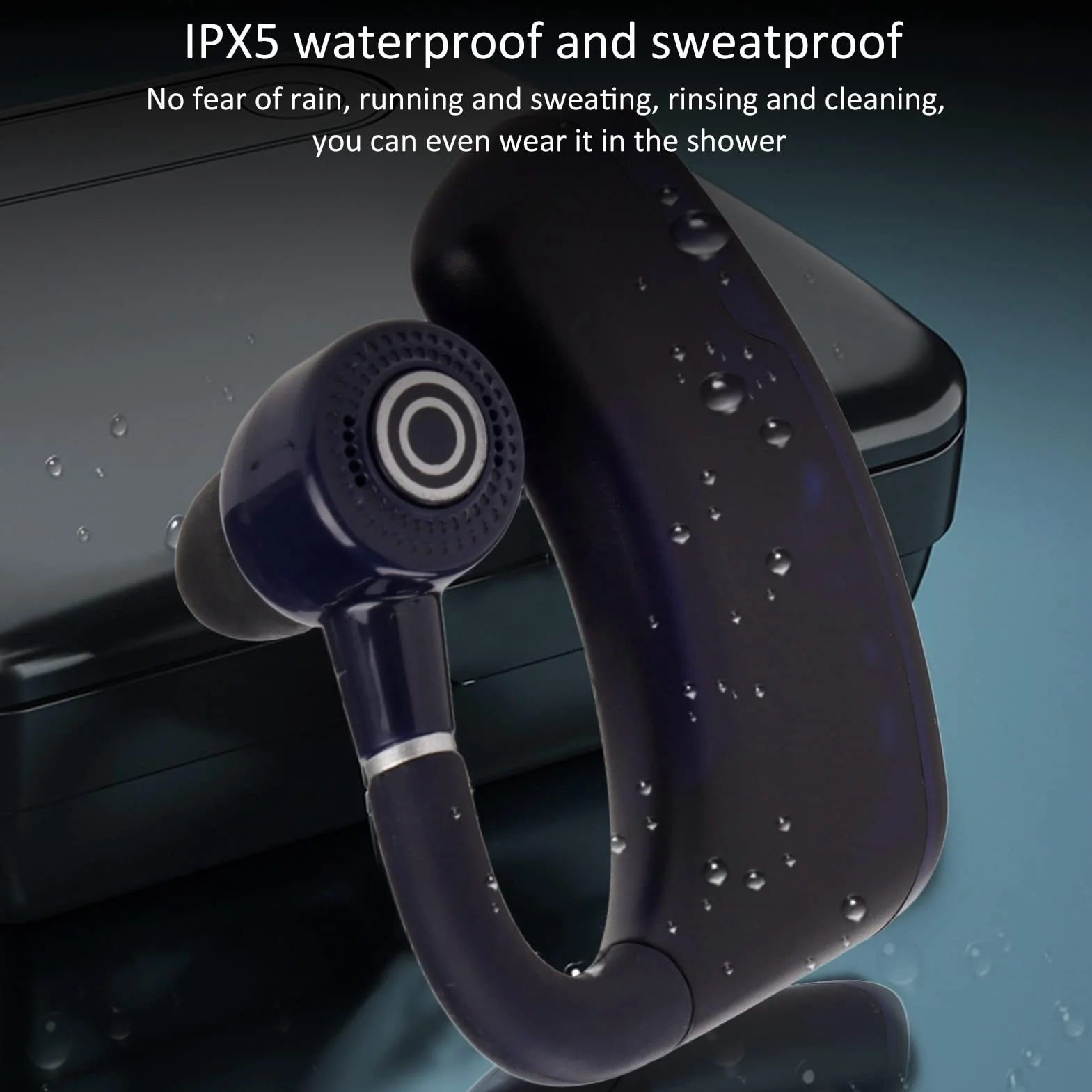 Zestaw Słuchawkowy Bluetooth, Zestaw Głośnomówiący Bluetooth 5.2 Długi Czas Rozmowy z Mikrofonem, Bezprzewodowe Słuchawki Douszne Słuchawki Douszne z Cyfrowym Wyświetlaczem LED, do Jazdy w Biurze Bizn