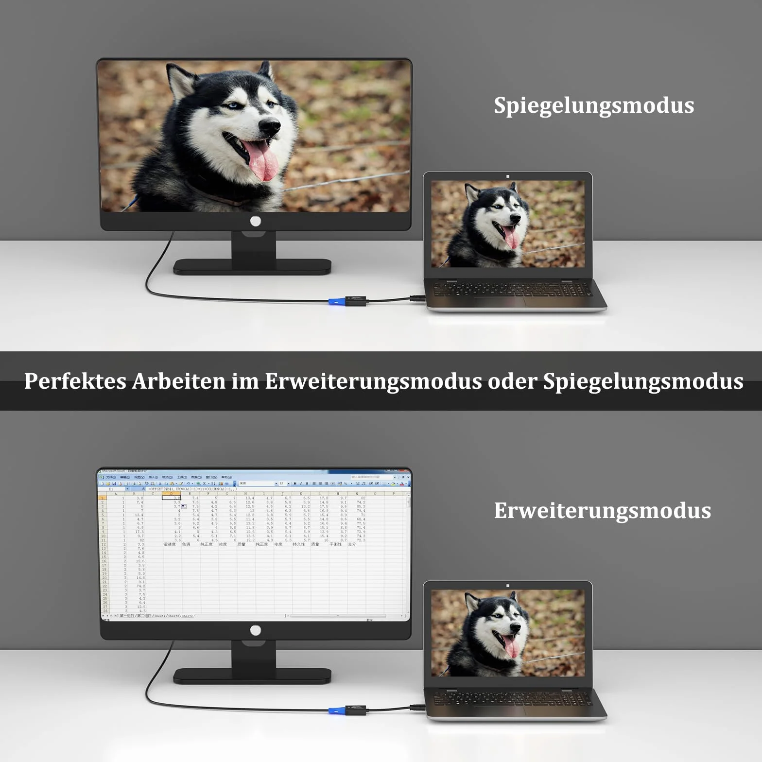 MT-VIKI Adapter HDMI na VGA, adapter HDMI do VGA 1080p, kompatybilny z komputerem, laptopem, monitorem, projektorem, HDTV, Chromebookiem, Rokiem, Xbox i innymi, 1 sztuka