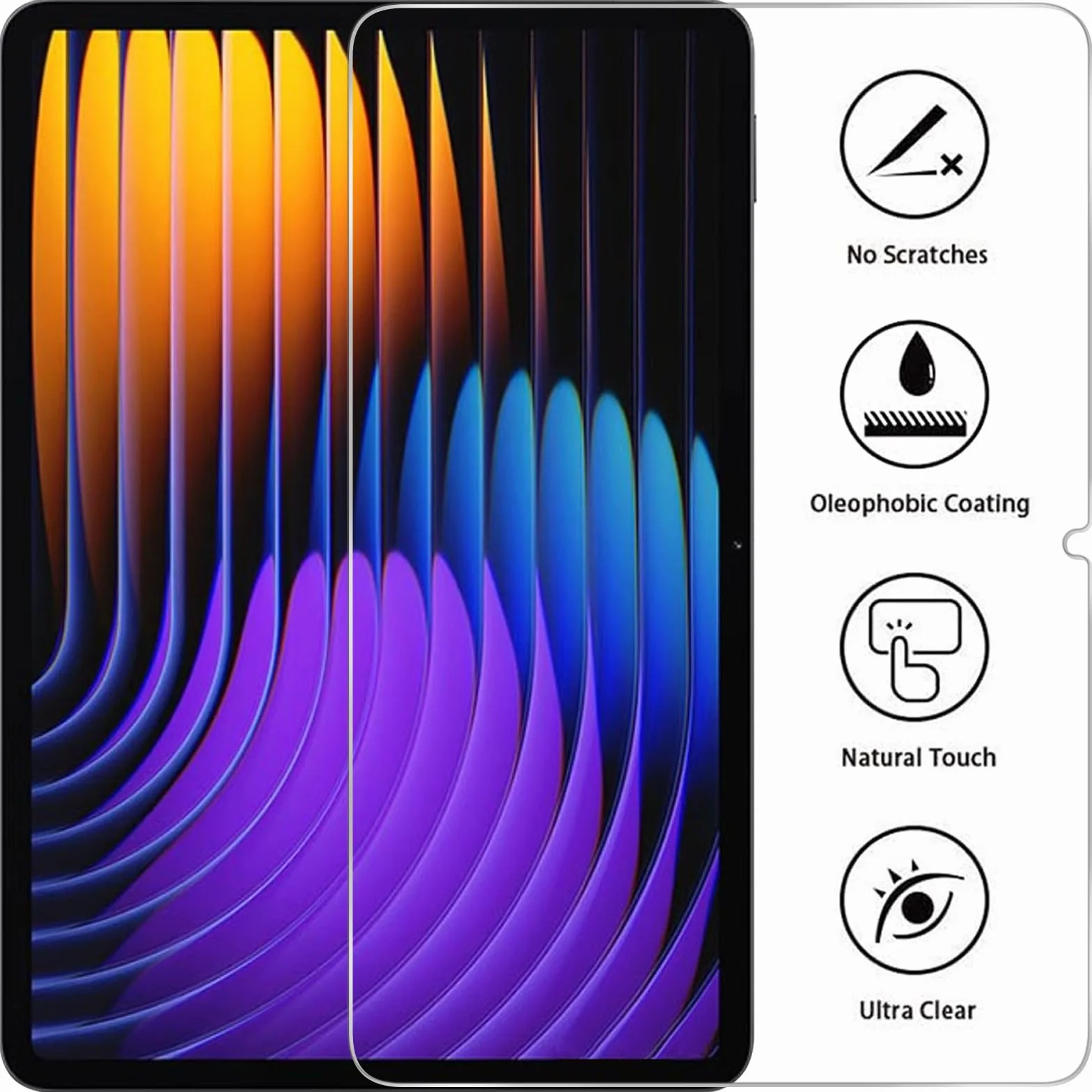 Xunylyeee 2-Pak, Ochraniacz Ekranu dla Xiaomi Pad 8/ Pad 8 Pro/Xiaomi Pad 7/ Pad 7 Pro 11,2 Cala Szkło Hartowanego