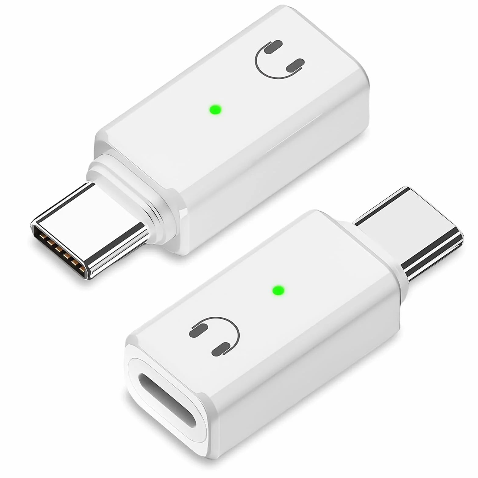 flintronic Adapter audio Lightning na USB-C, przejściówka USB-C na Lightning, adapter audio do iPhone 16 15 Pro Max Plus, iPad Air/Pro/Mini, Samsung Galaxy S24 S23, Pixel
