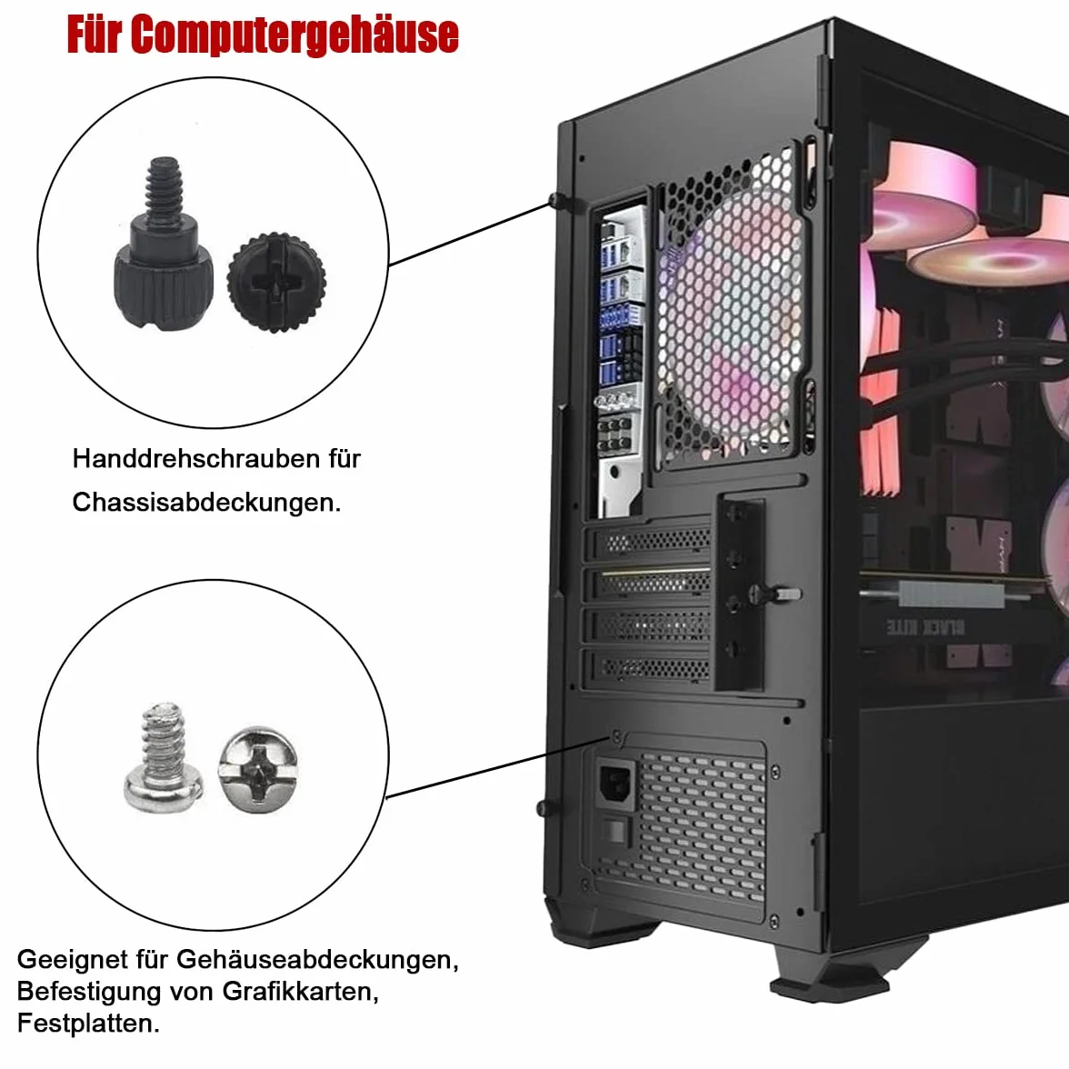 Zestaw śrub komputerowych 362 sztuki ze śrubokrętem i szczotką do PC