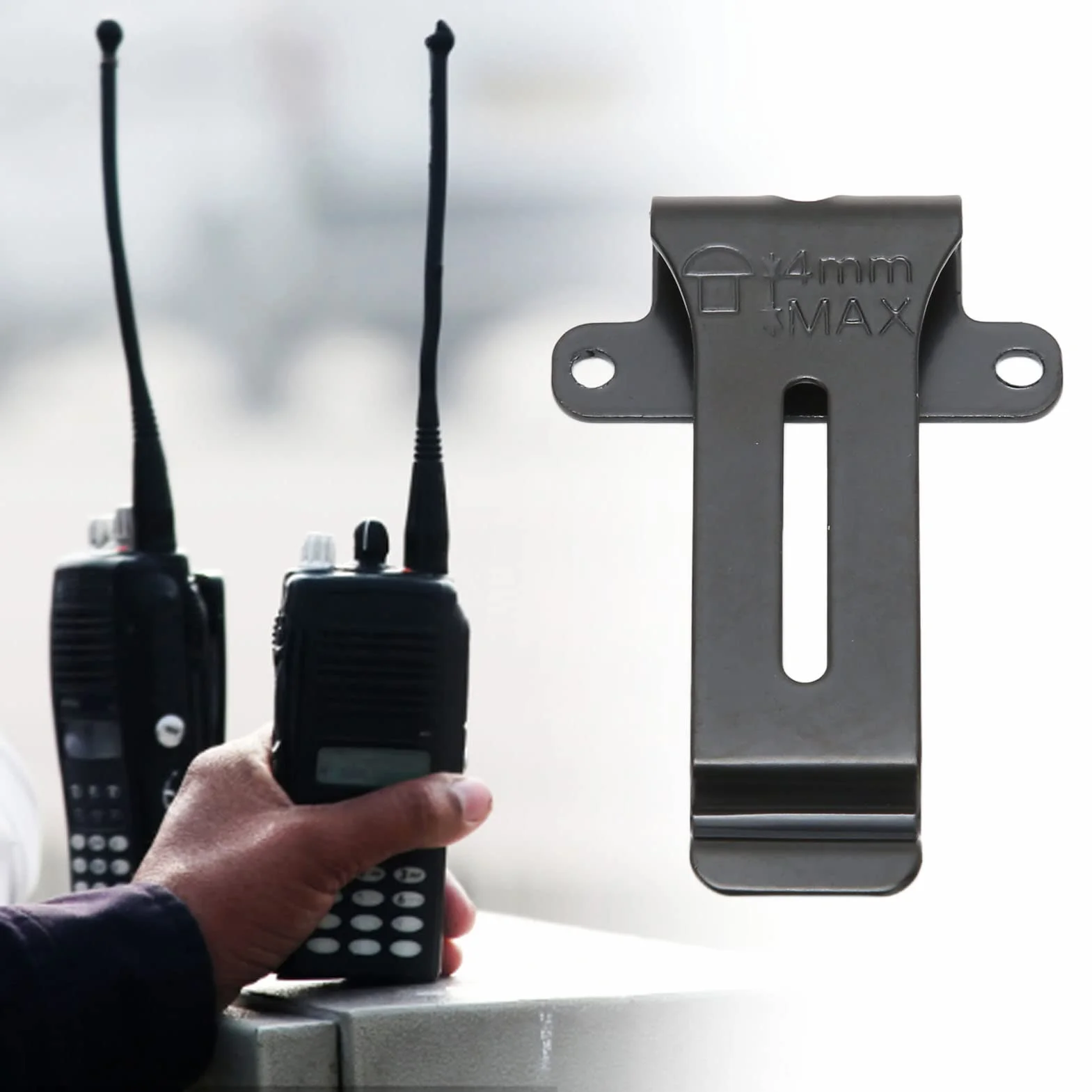 6 Sztuk Wymienny Zaczep na Pasek, Zaczep na Pasek Radiowy Uchwyt na Pasek Radiowy do Kenwood TK 208 TK 308 TH 22AT, do Baofeng BF 888S BF 666s
