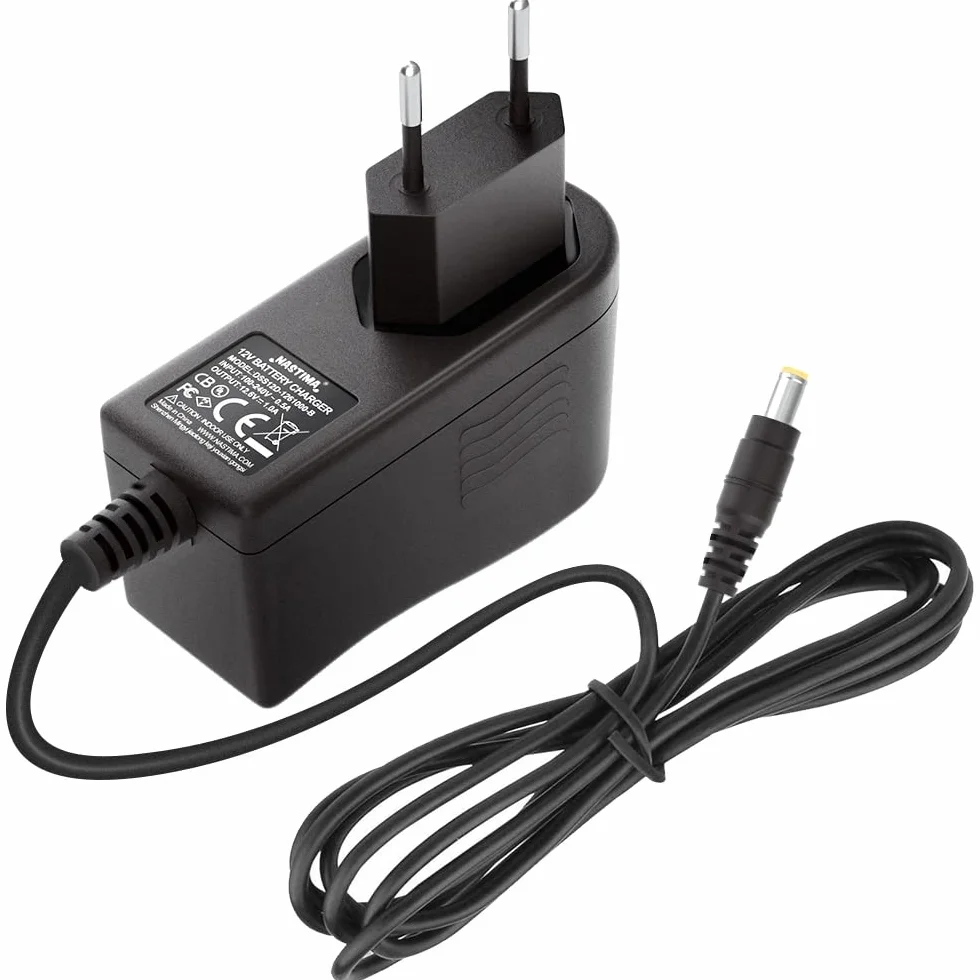 NASTIMA Zasilacz 12 V, 1 A, 12 W, 100~240 V AC do DC 12 V z wtyczką 5,5 x 2,1 mm