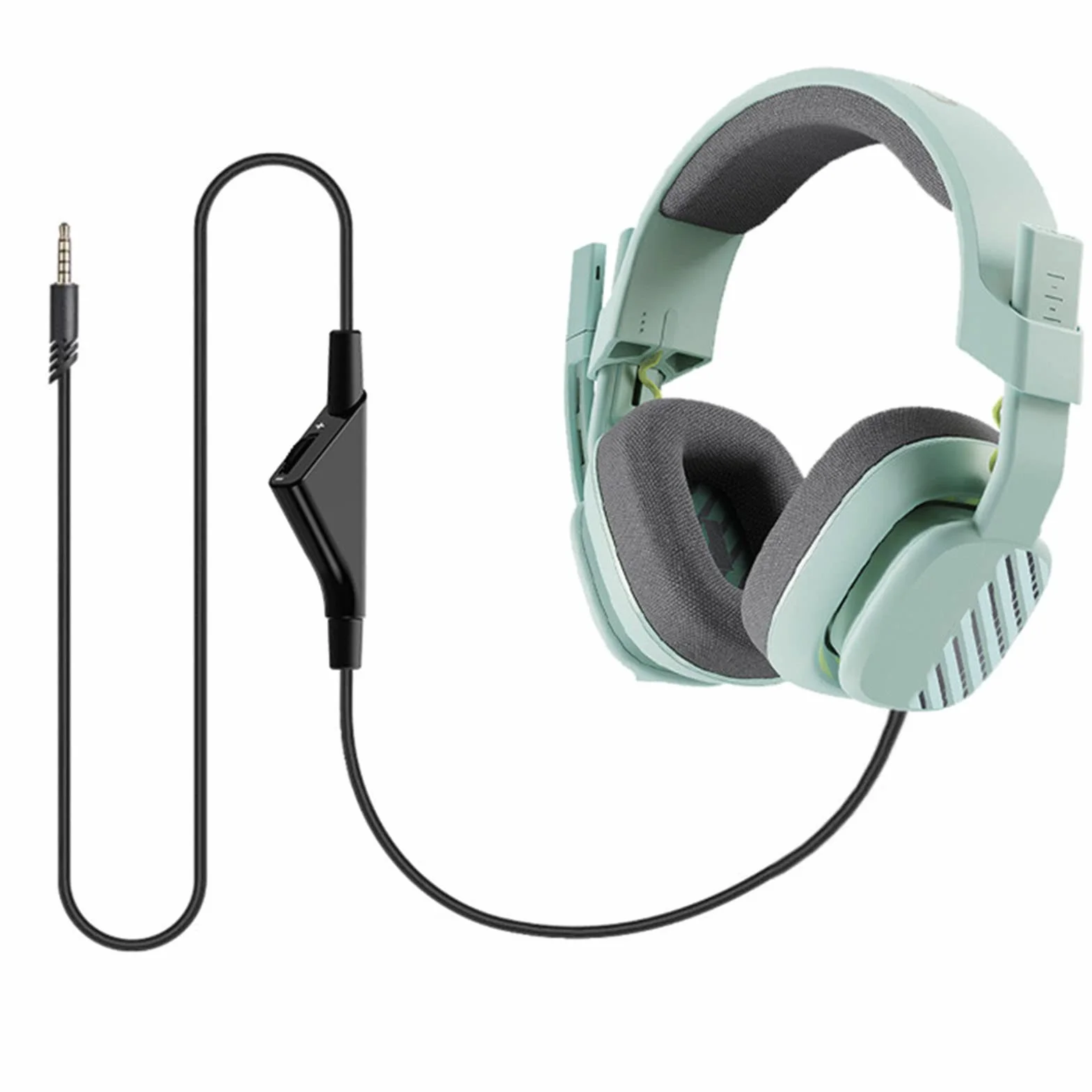 RIZGHWOY Astro A40TT A50 słuchawki audio 2 m 3D, regulator głośności, stereo, przezroczyste do gier