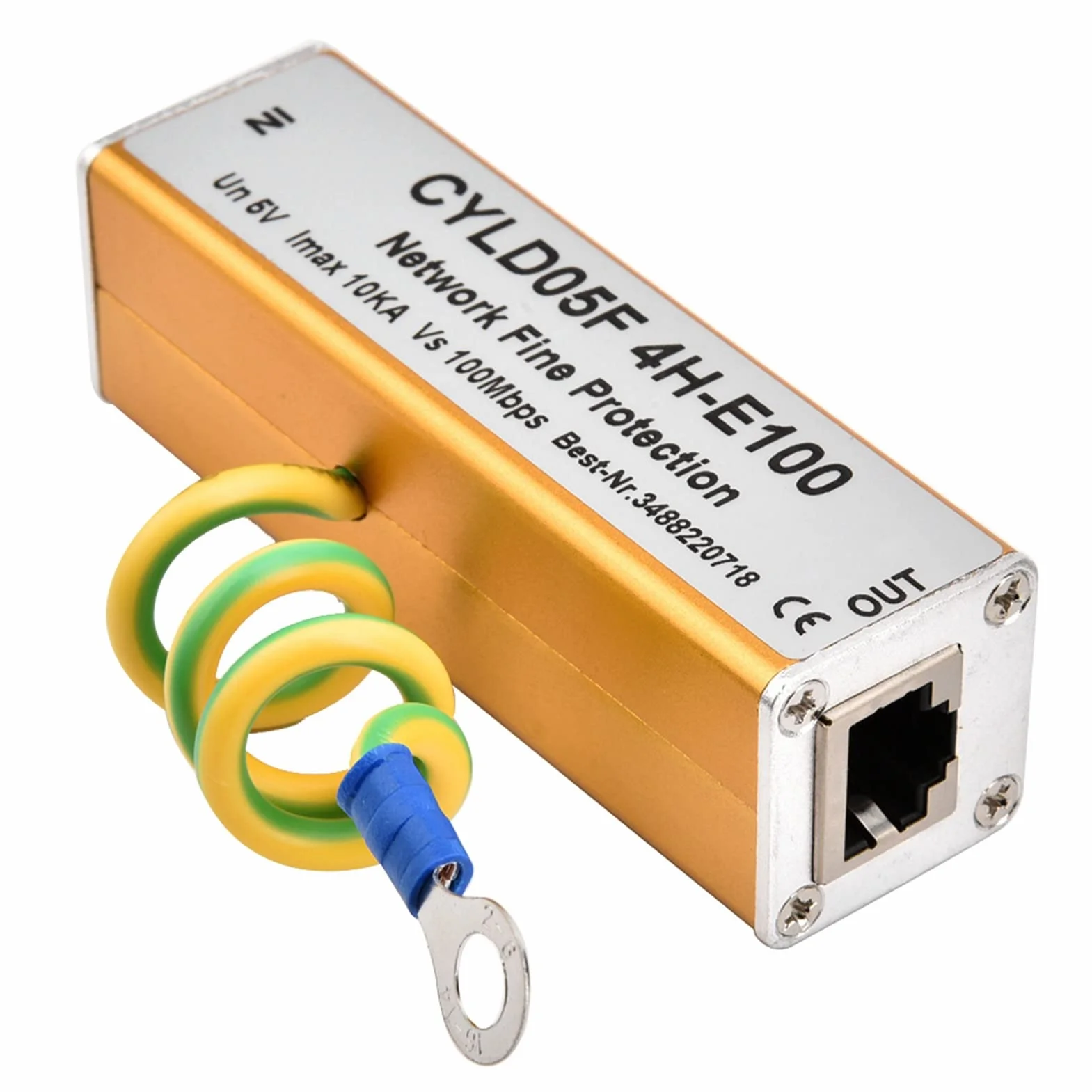Adapter RJ45 RJ11 Sieć Ethernet Ochronnik Przeciwprzepięciowy 5 V Wielopoziomowy
