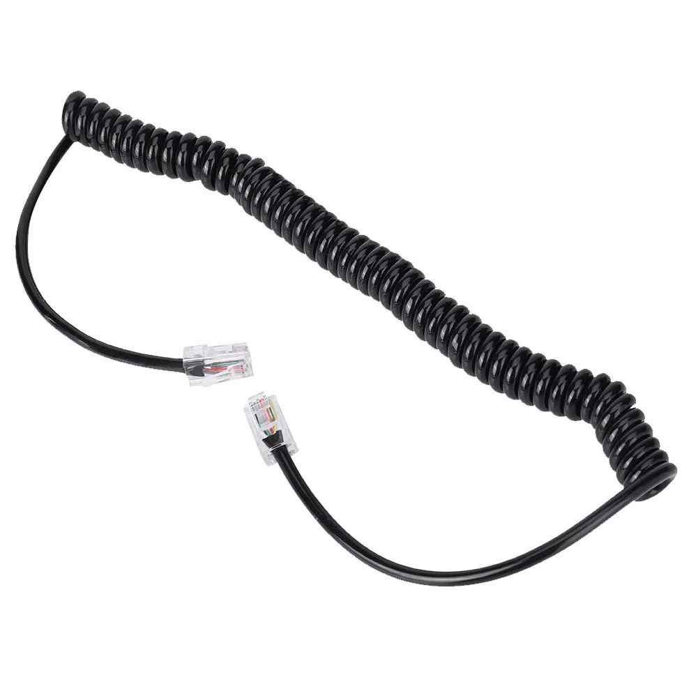 RJ45 8 Pin, rdzeń Kabla Mikrofonowego do Radia Samochodowego Mikrofon z Głośnikiem Cewka Sprężynowa do HM-98 HM-133