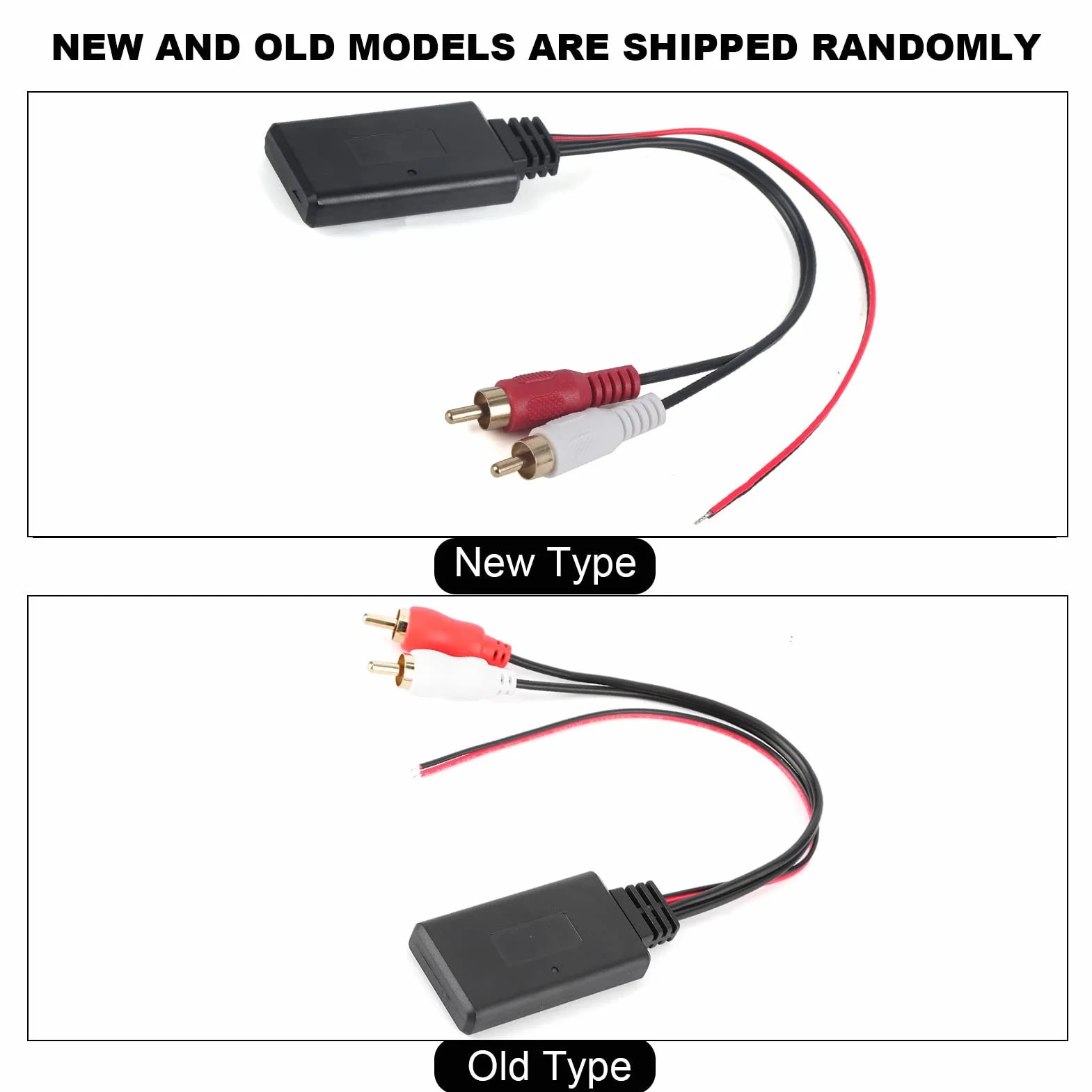 Moduł Odbiornika Bluetooth z Adapterem AUX-IN, 2 Kable Pomocnicze, Złącze Radia Samochodowego do Sprzętu Audio