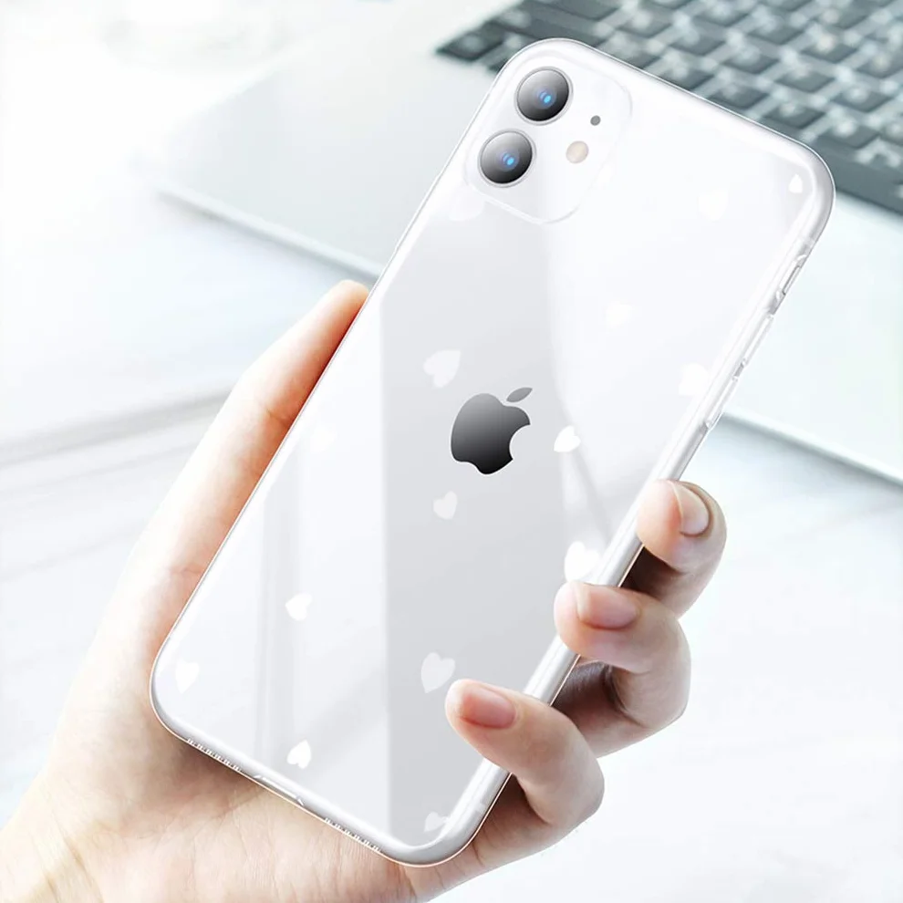 Etui na telefon komórkowy iPhone 11 Crystal Clear etui na telefon komórkowy iPhone 11, modne, szykowne, ultracienkie, silikonowe, odporne na uderzenia, zarysowania, etui ochronne do iPhone 11 Slim Case Cover