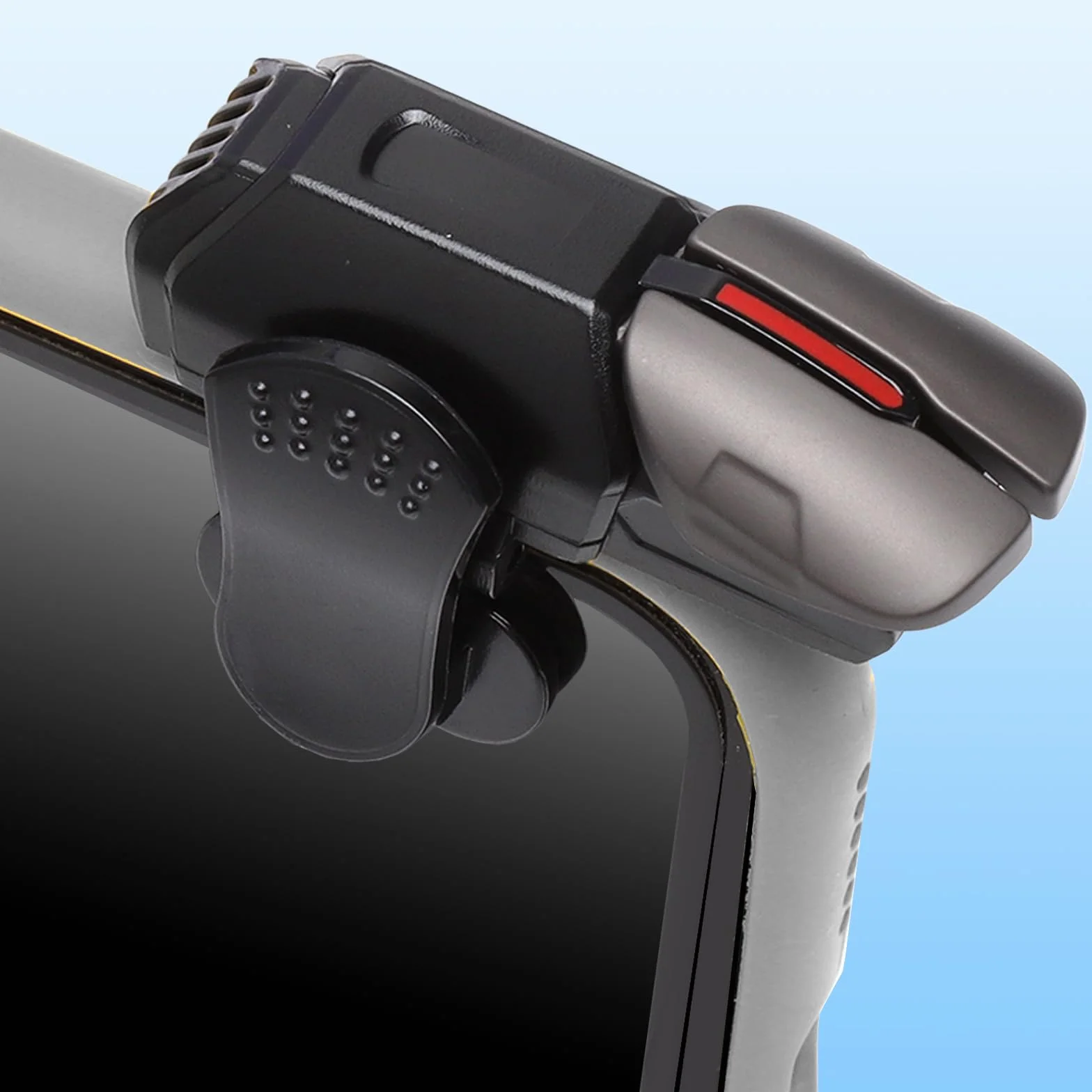 Mobilny kontroler do telefonu komórkowego, 4 wyzwalacze L1R1, L2R2, mobilne wyzwalacze do gier i joystick gadżety gamingowe do PUBG COD, kompatybilny ze smartfonami z systemem Android i iOS, gamepad z