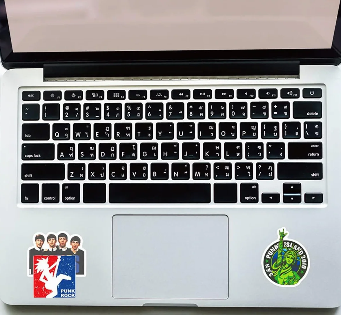 Zestaw naklejek, 100 sztuk, Rock, Punk, zespoły, Heavy Metal, muzyczne, wodoodporne, winylowe, na samochód, motocykl, deskorolkę, skuter, laptop, walizkę, kask