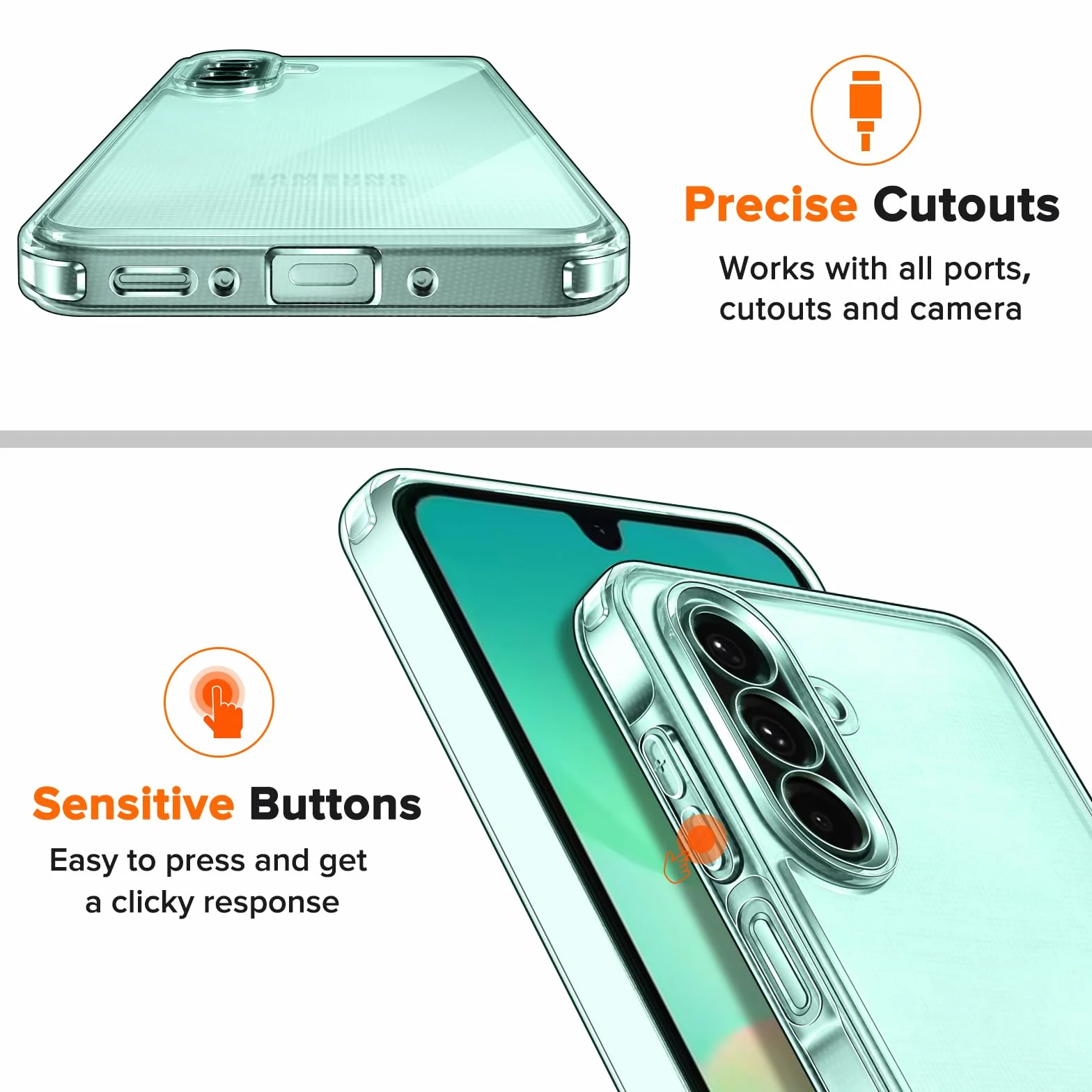 iVoler Etui do Samsunga Galaxy A26 5G, Odporne na żółknięcie, Klasa wojskowa, Twarda Obudowa Ochronna