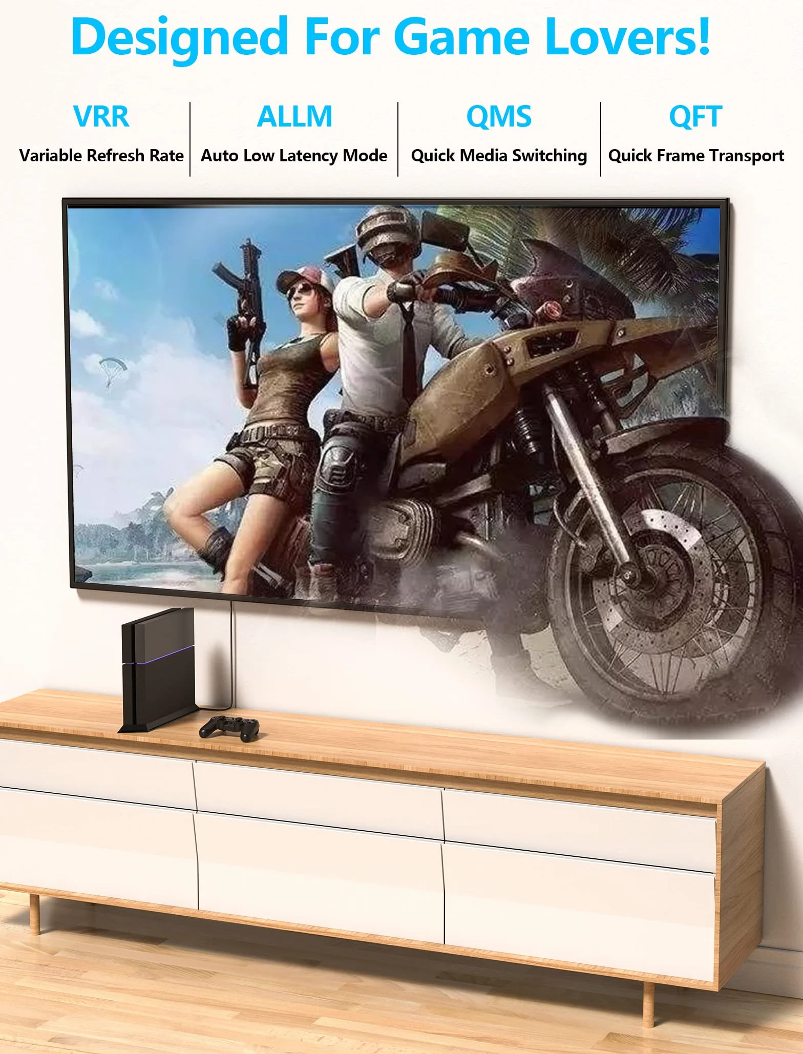 Kabel HDMI 2.1 2m, pleciony przewód 8K 48Gbps Ultra High Speed, 4K@120Hz 144Hz 8K@60Hz eARC HDR 10 HDCP 2.2 2.3 do najnowszych laptopów, monitorów, PS5, PS4, Xbox Series x/s, Switch, telewizorów 8K