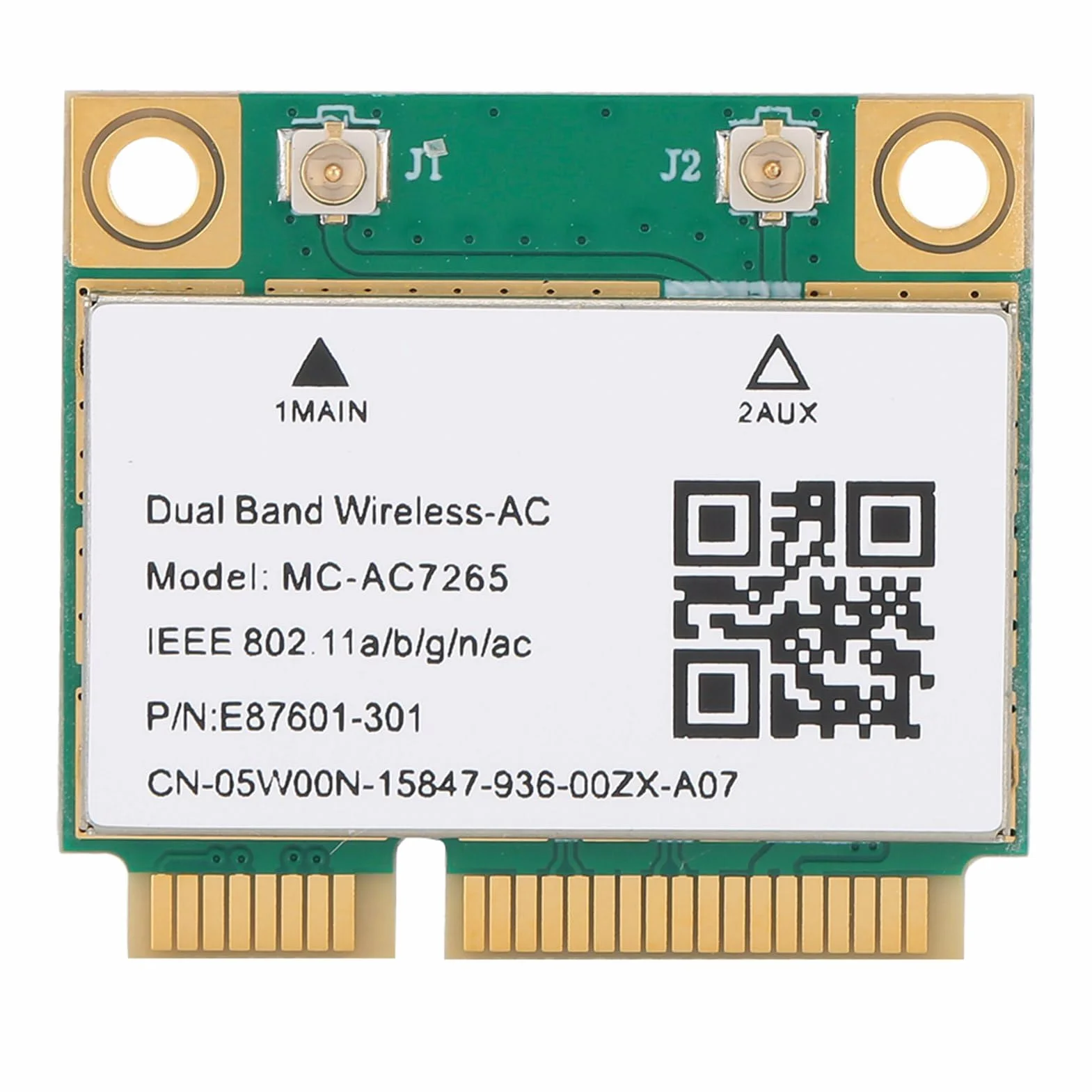 Karta sieciowa Wi-Fi MC-AC7265 PCIe dwupasmowa 2.4G/5G Bluetooth do laptopa