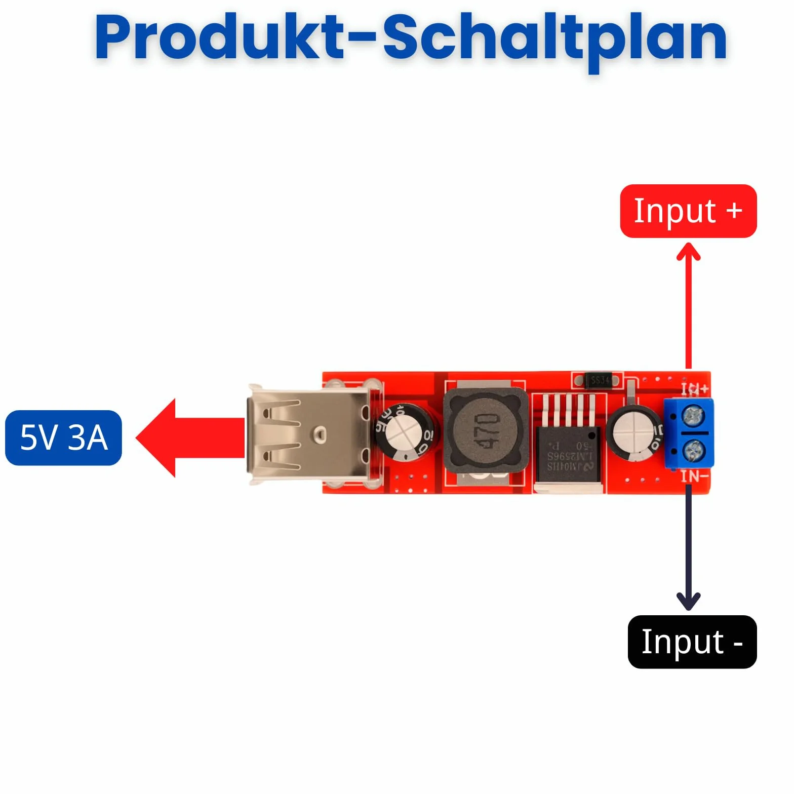 Podwójny konwerter USB DC-DC Step Down Converter 6 V-40 V do 5 V 3 A Buck Buck Power Supply Module (3 sztuki)