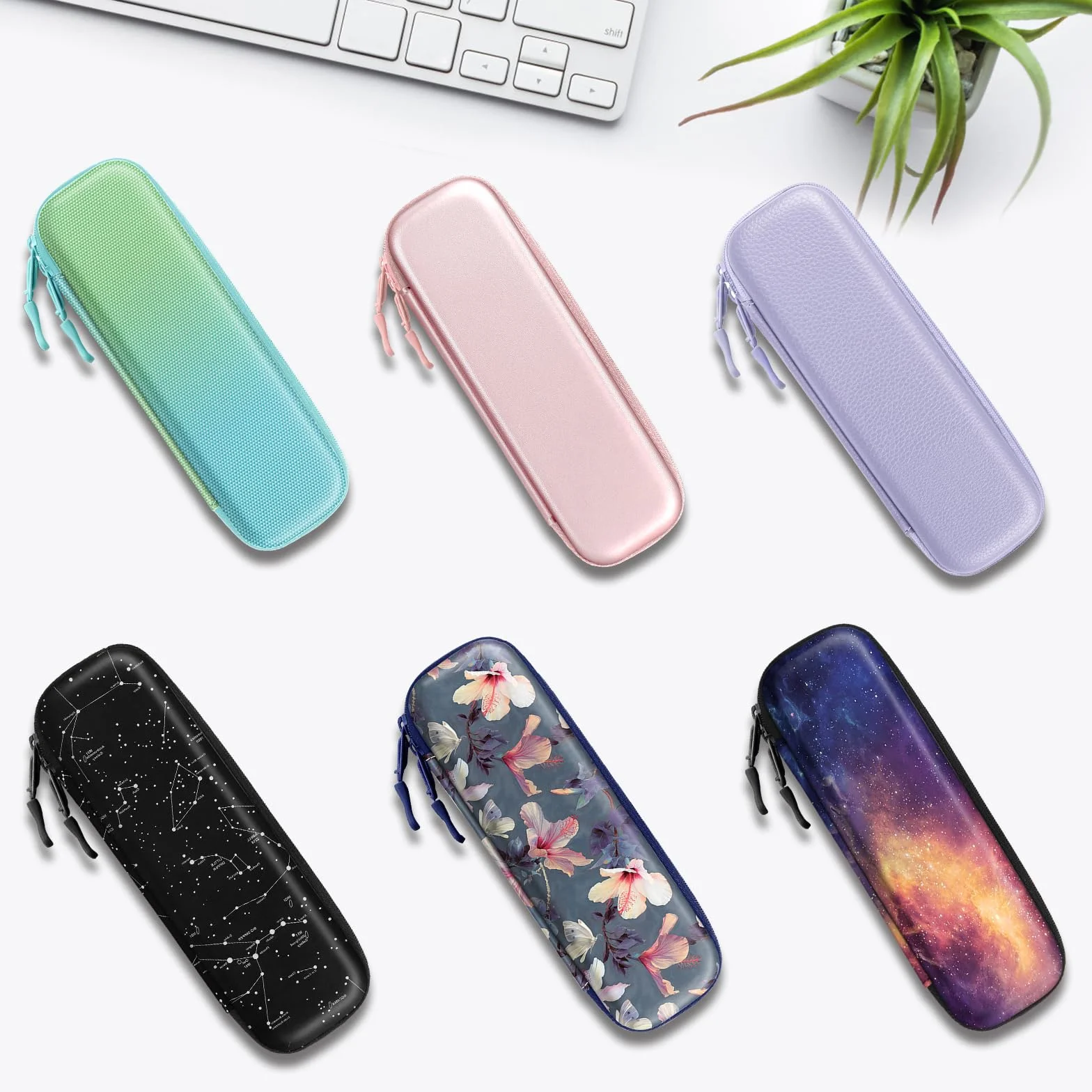FINTIE Etui kompatybilne z Apple Pencil Pro/Pencil (USB-C)/Pencil (2. / 1. generacji) – etui ochronne na rysik S/Surface Pen, Różowe złoto, Nowoczesny