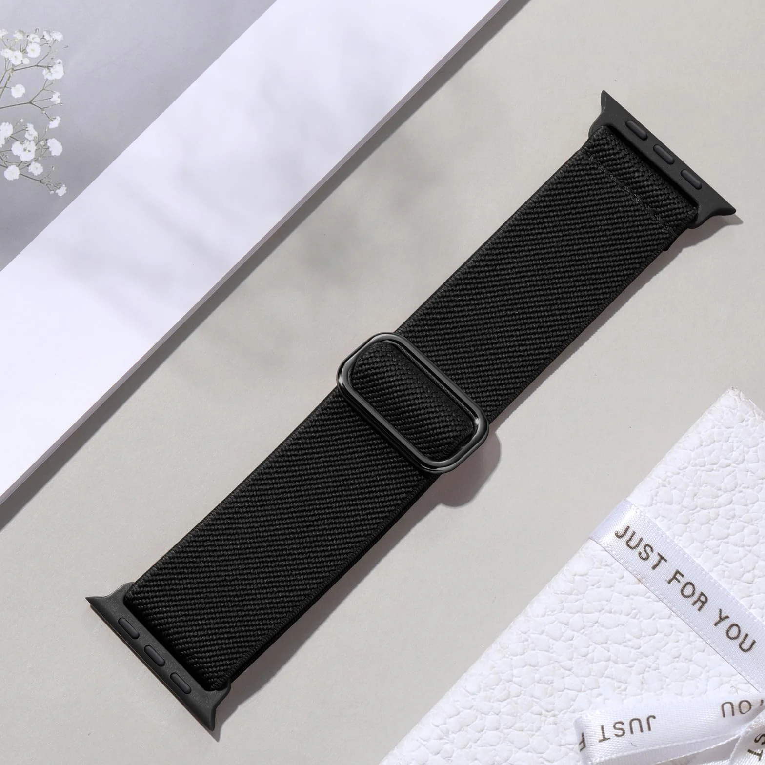 Maledan Nylonowy pasek Solo Loop kompatybilny z Apple Watch 40-49 mm elastyczny pasek sportowy do iWatch serii 11 10