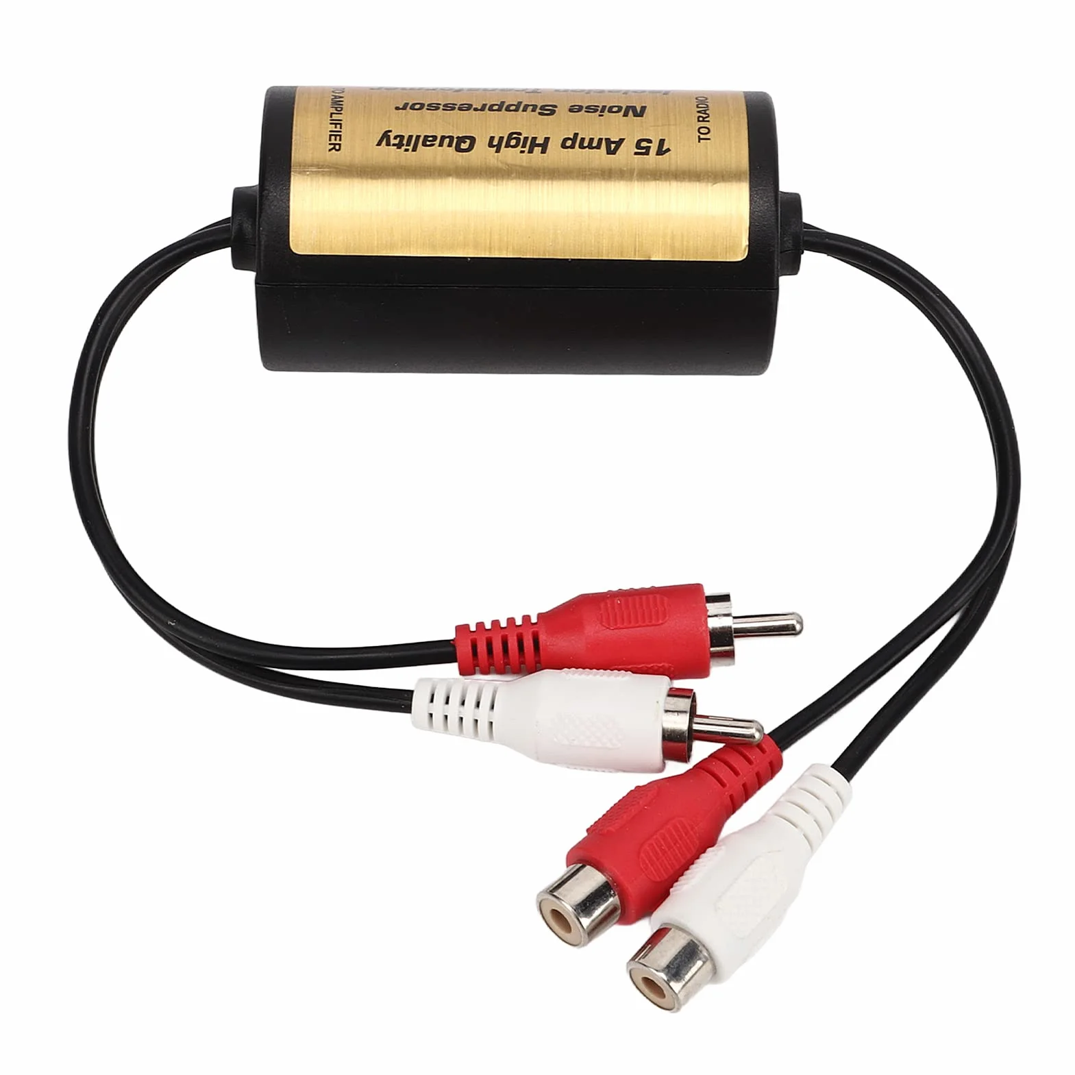 Filtr Szumów Audio 15A Stereo Przeciwzakłóceniowy Izolator Pętli Uziemienia