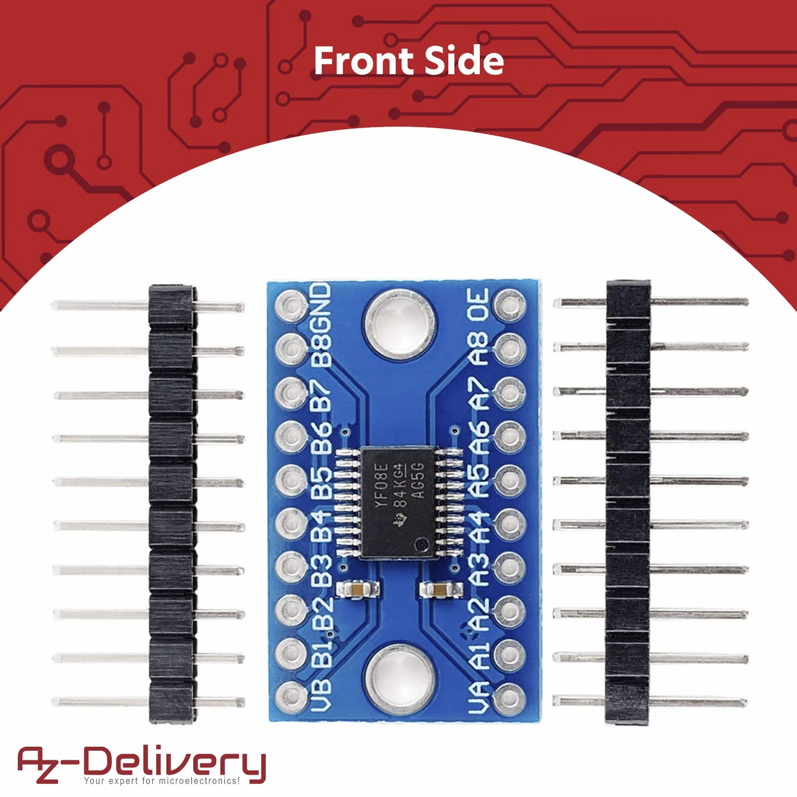 AZDelivery TXS0108E Logic Level Converter 8 Channel kompatybilny z Arduino Raspberry Pi