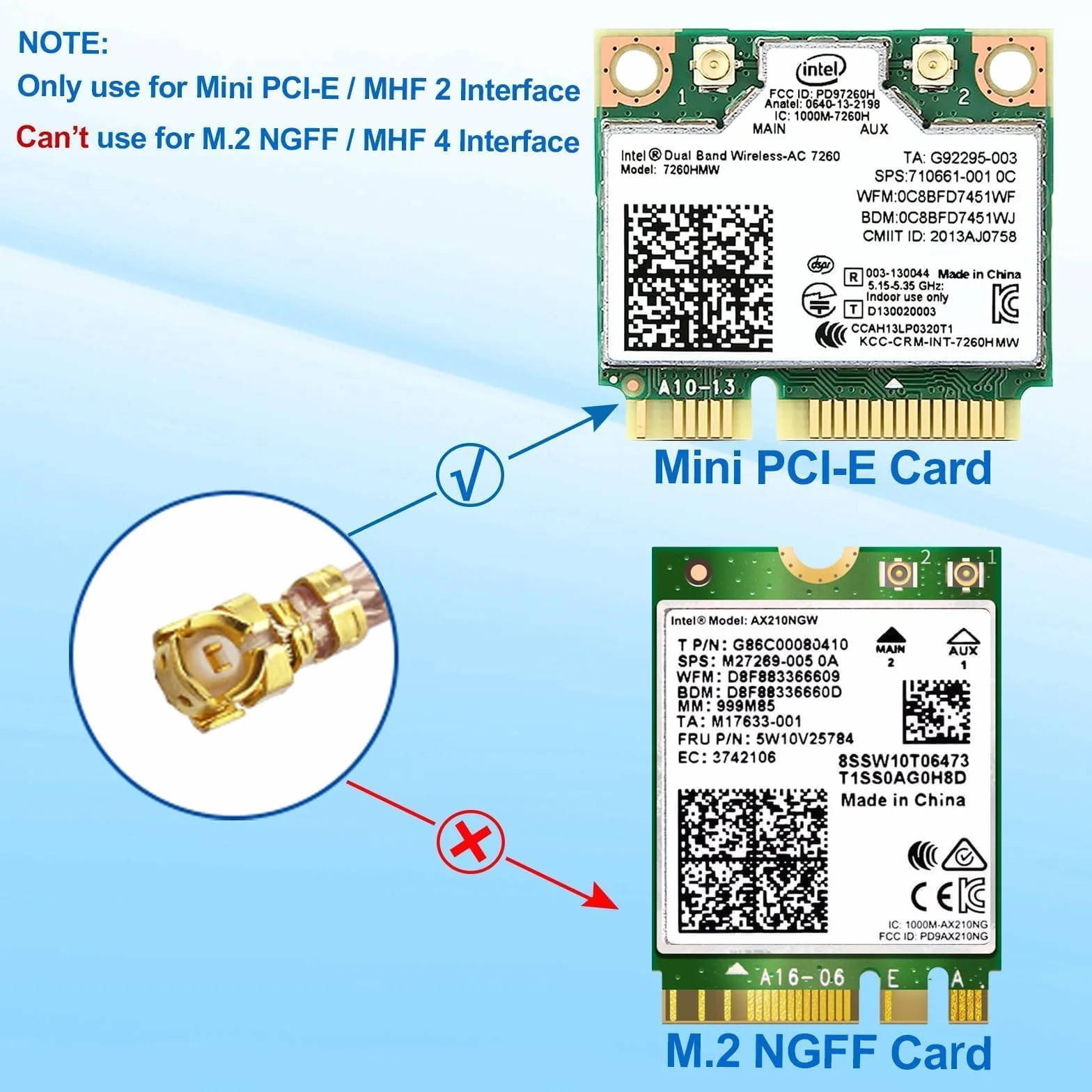 Bingfu kabel antenowy WiFi IPX IPEX U.FL 15 cm koncentryczny do ESP32-CAM Intel 7260AC PCIE karta sieciowa router 2 szt