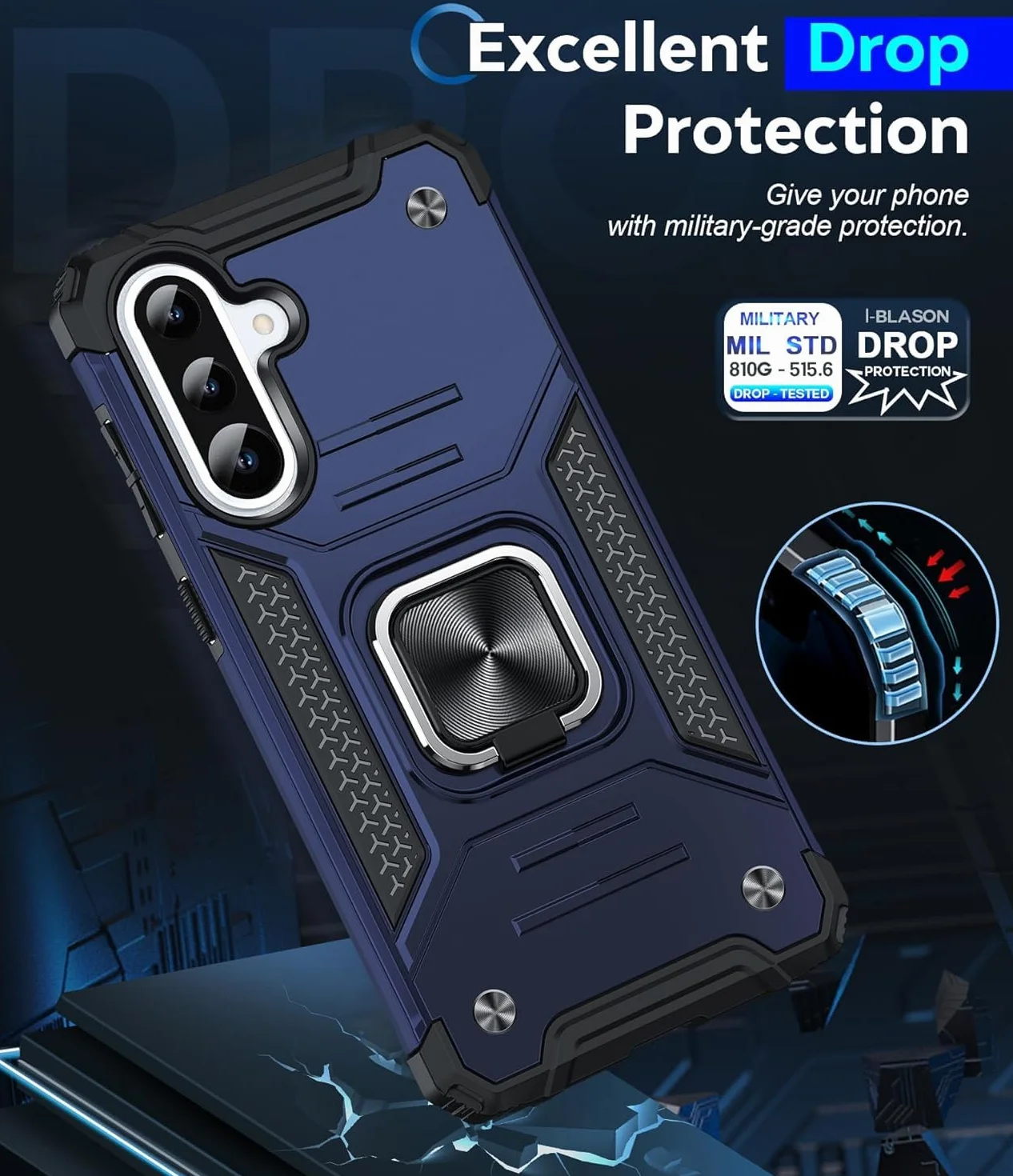 LeYi Etui Samsung Galaxy A36 5G szkło hartowane folia na aparat metalowy pokrowiec ochronny silikonowy TPU odporny na wstrząsy