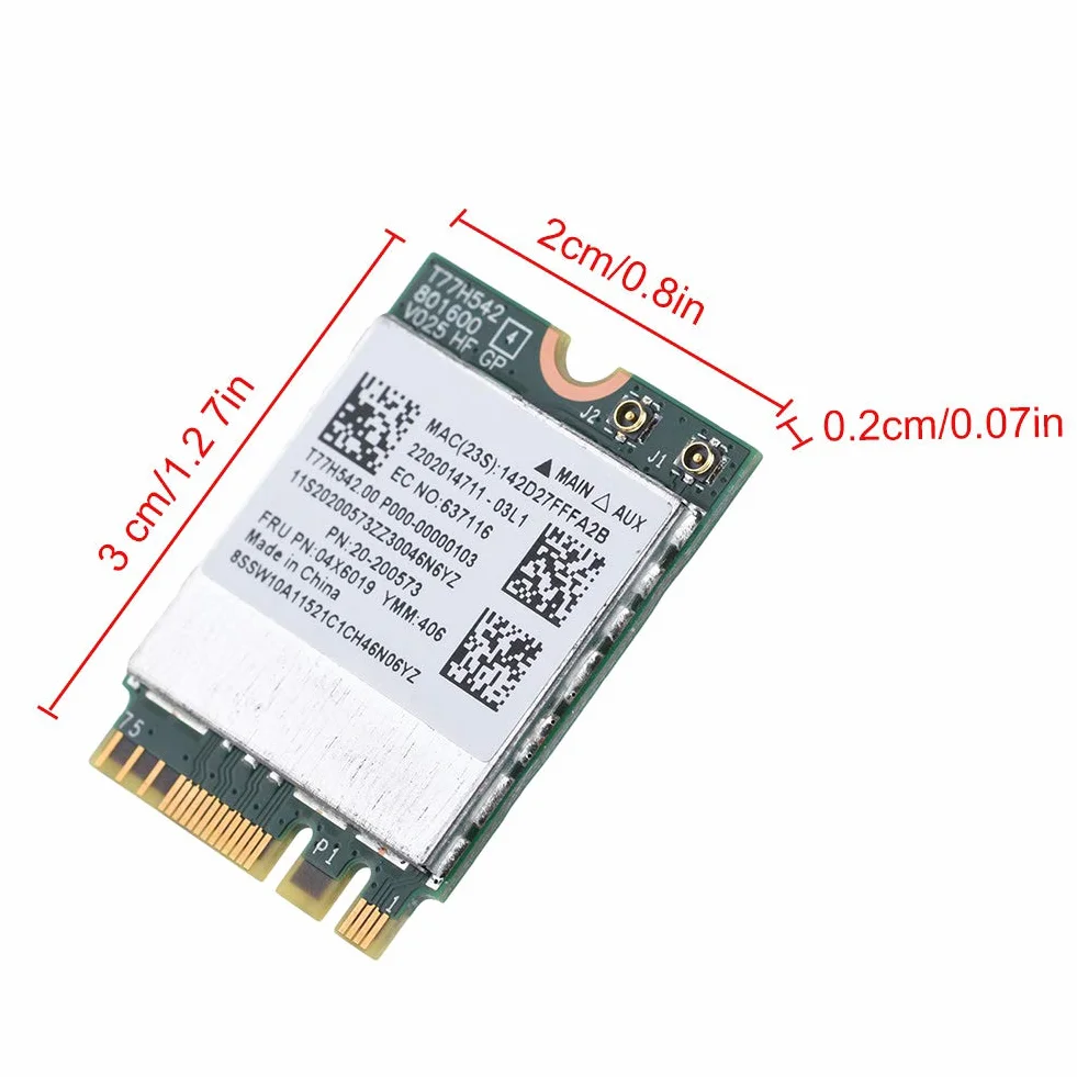 Dwuzakresowa Karta 2.4G 5G, NGFF Wireless WIFI do Sieci Realtek 8822ce 433Mpbs