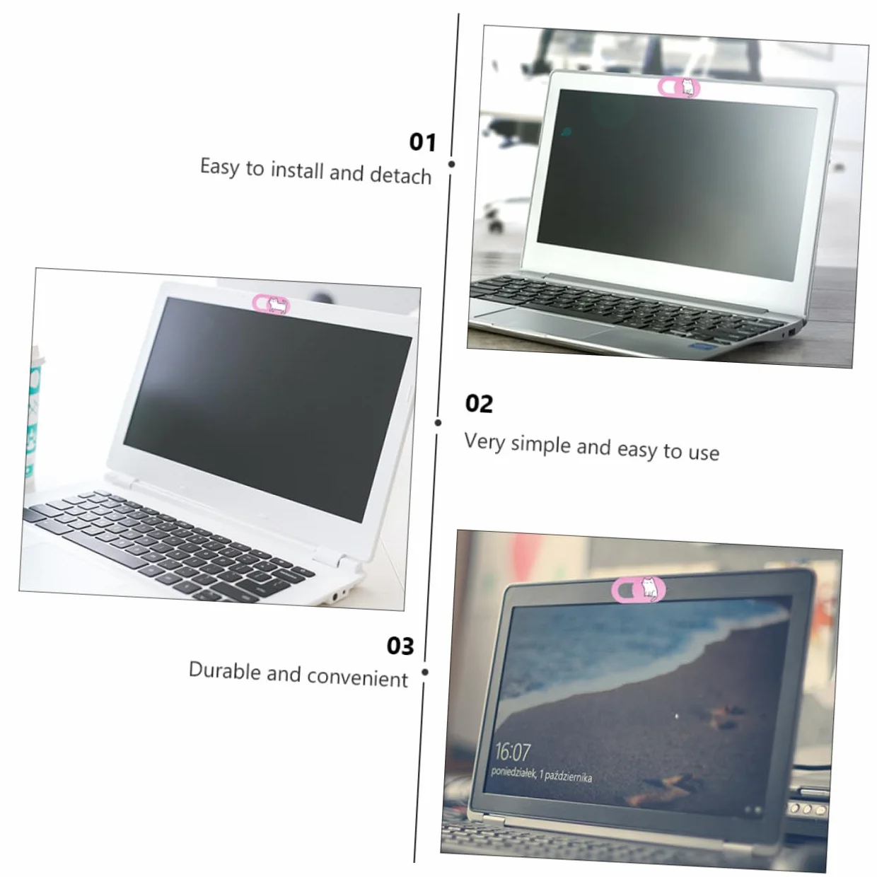 Pokrywa Kamery Komputerowej Wzór Kota Pokrywa Prywatności Dla Laptopa Bezpieczeństwo Kamery Internetowej Dla Telefonu