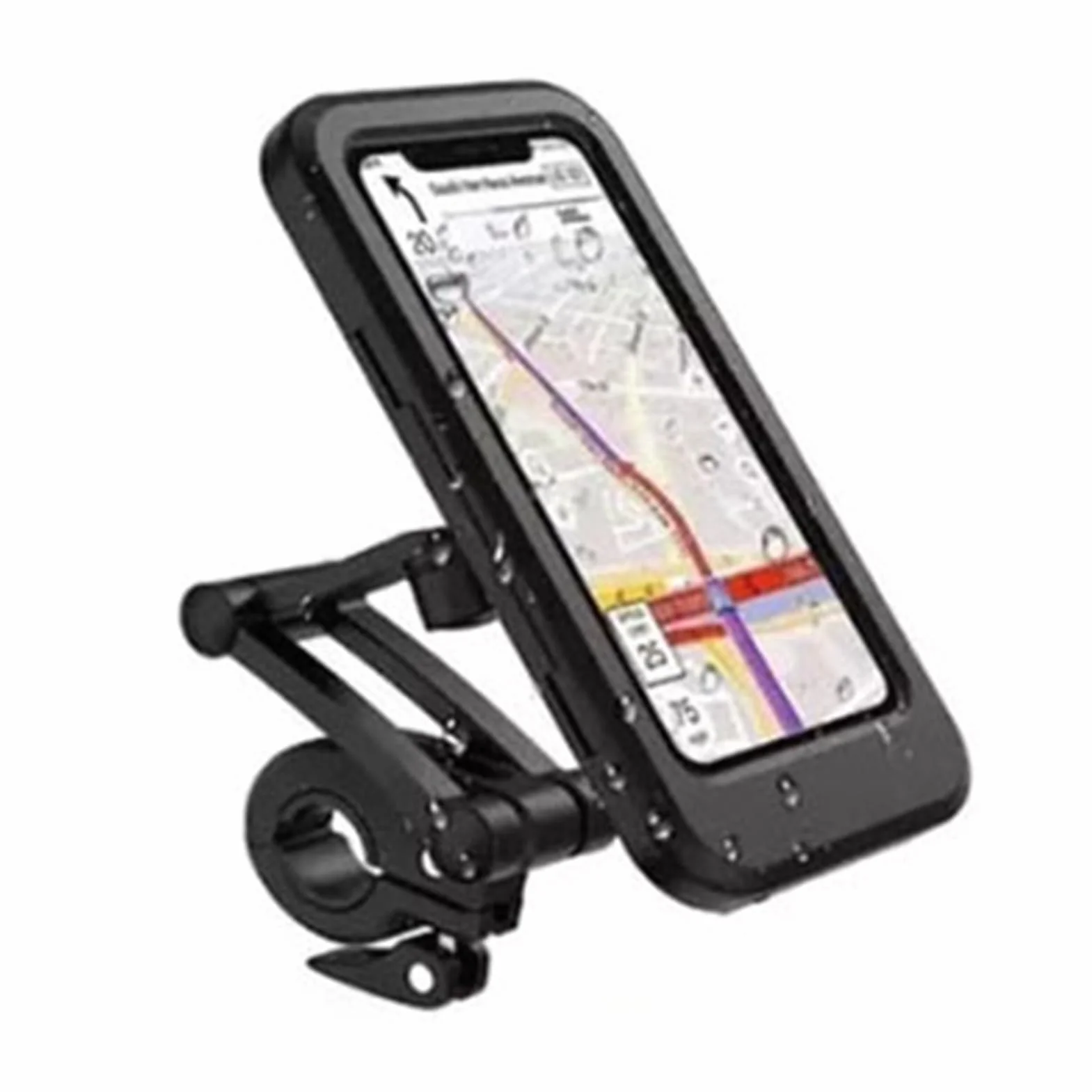 Motocyklowy uchwyt na telefon wodoodporny obrót 360° z ekranem dotykowym