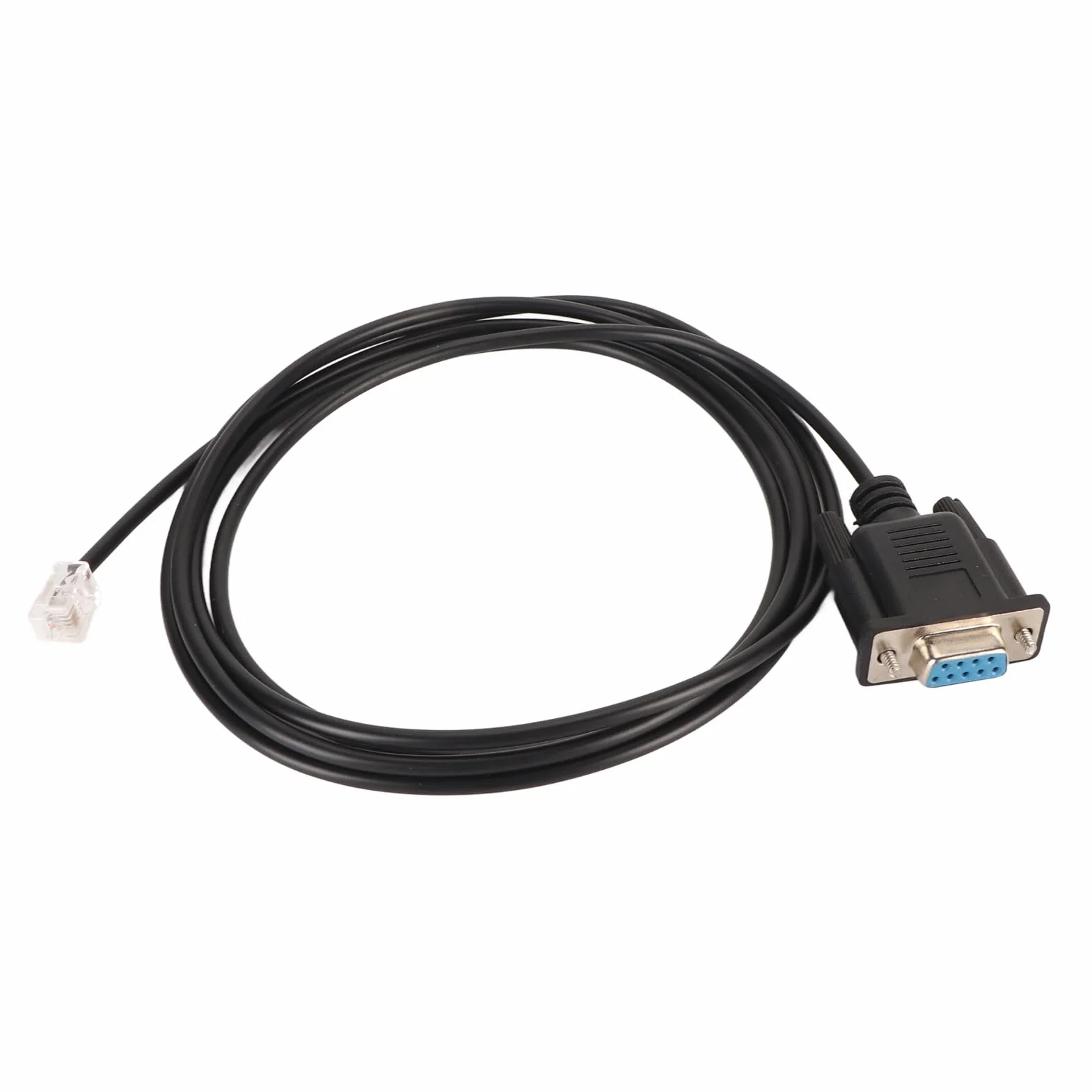 RS232 DB9Pin żeński do RJ11 RJ12 6P6C LAN kabel do konsoli szeregowej, Plug and Play, 1,8 m