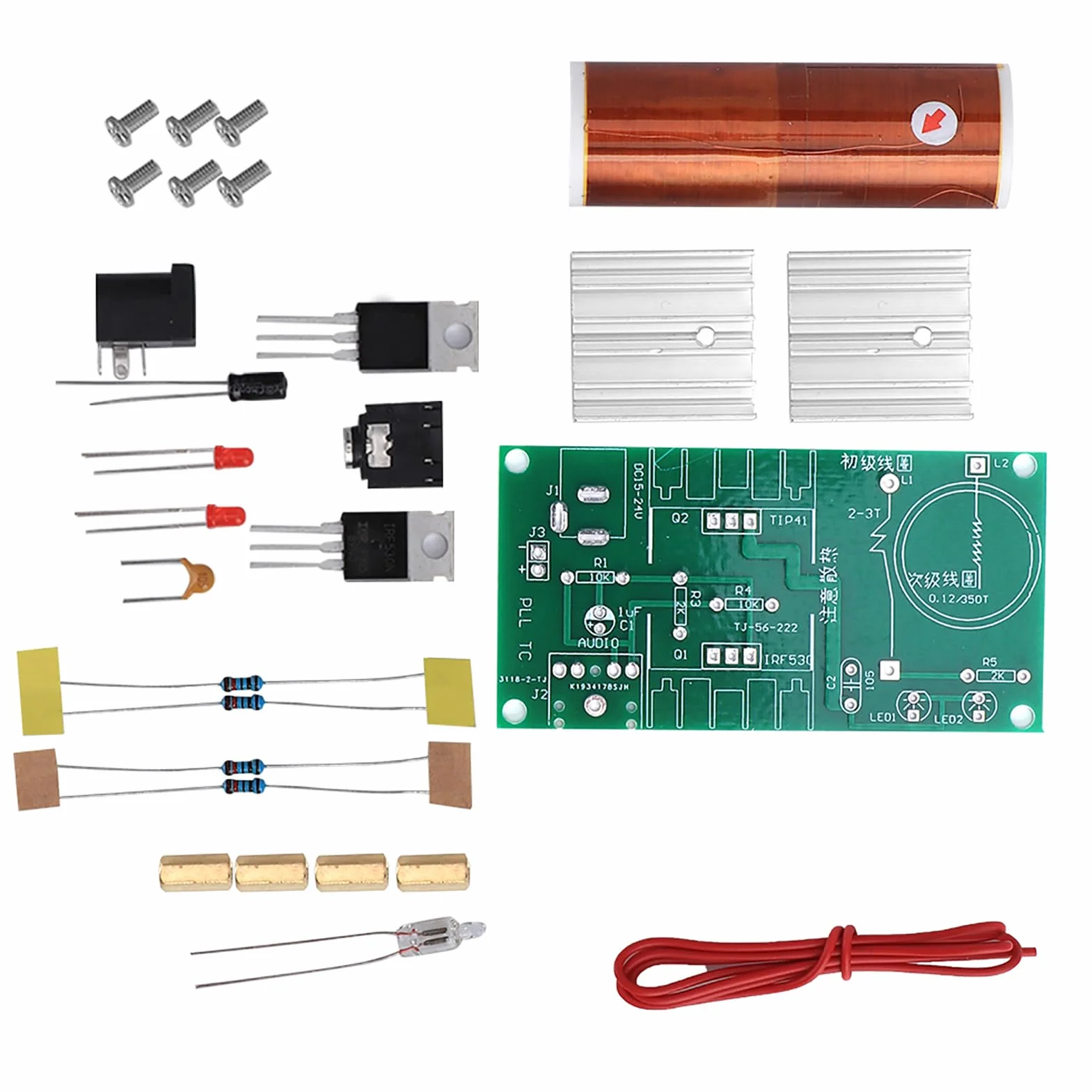 cewka moduł plazmowy głośnik bez emblematu mini zestaw elektroniczny narzędzie 15 W DC 15 - 24 V 2 A zestaw elektroniczny