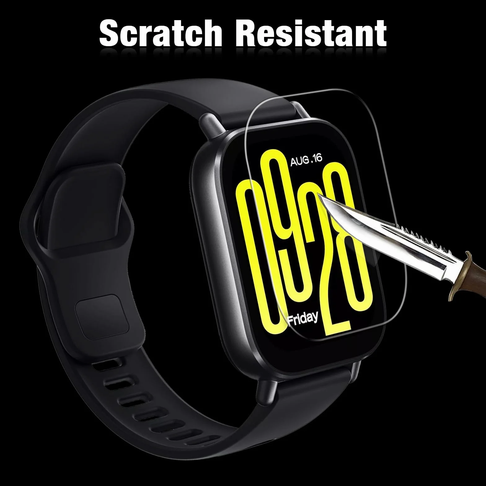 iVoler 4 sztuki szkła hartowanego do Xiaomi Redmi Watch 5 Active (nie dla Redmi Watch 5), ochrona ekranu, twardość 9H, odporność na odciski palców, wyraźny HD