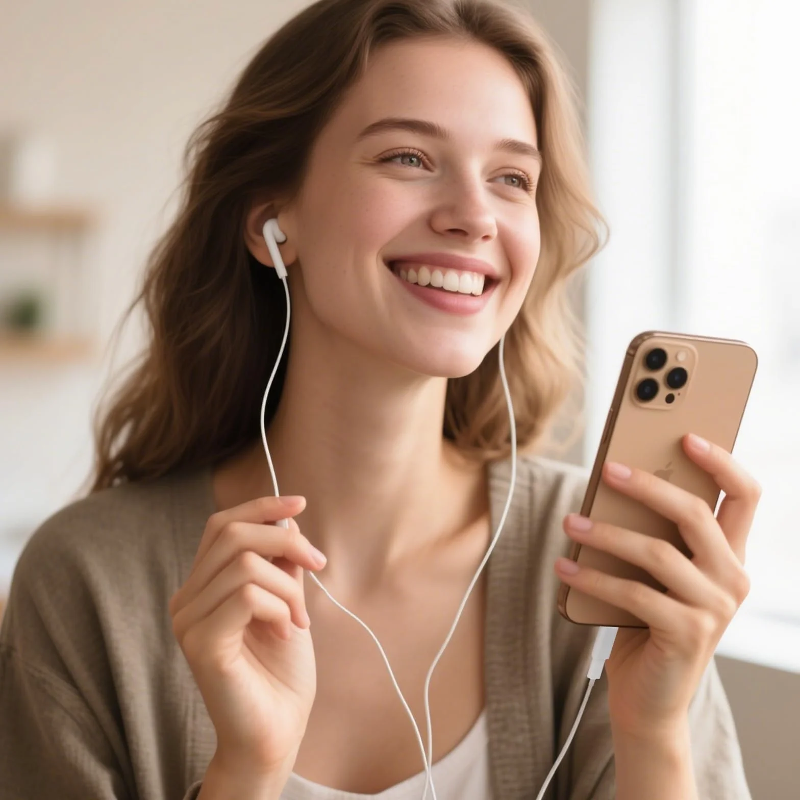 Adapter Lightning do USB C audio z obsługą linii kontrolnej kompatybilny z iPhone 16/15 iPad