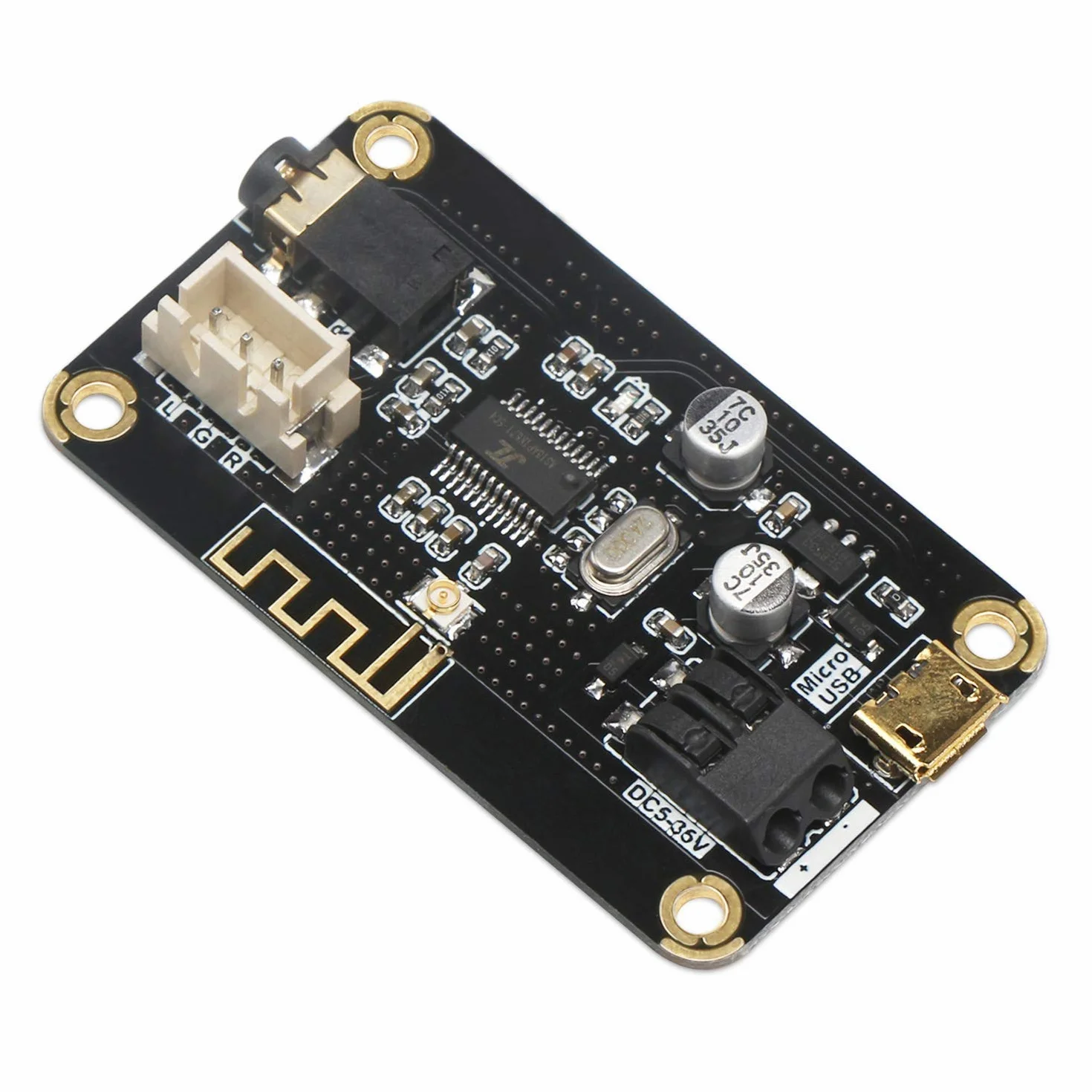 DollaTek Modu? Odbioru Bluetooth - Przeno?ny Odbiornik Audio AS1711BT DC 5-35V Bezprzewodowy Elektroniczny Chip do Zestawu S?uchawkowego DIY i Stereo Domowego