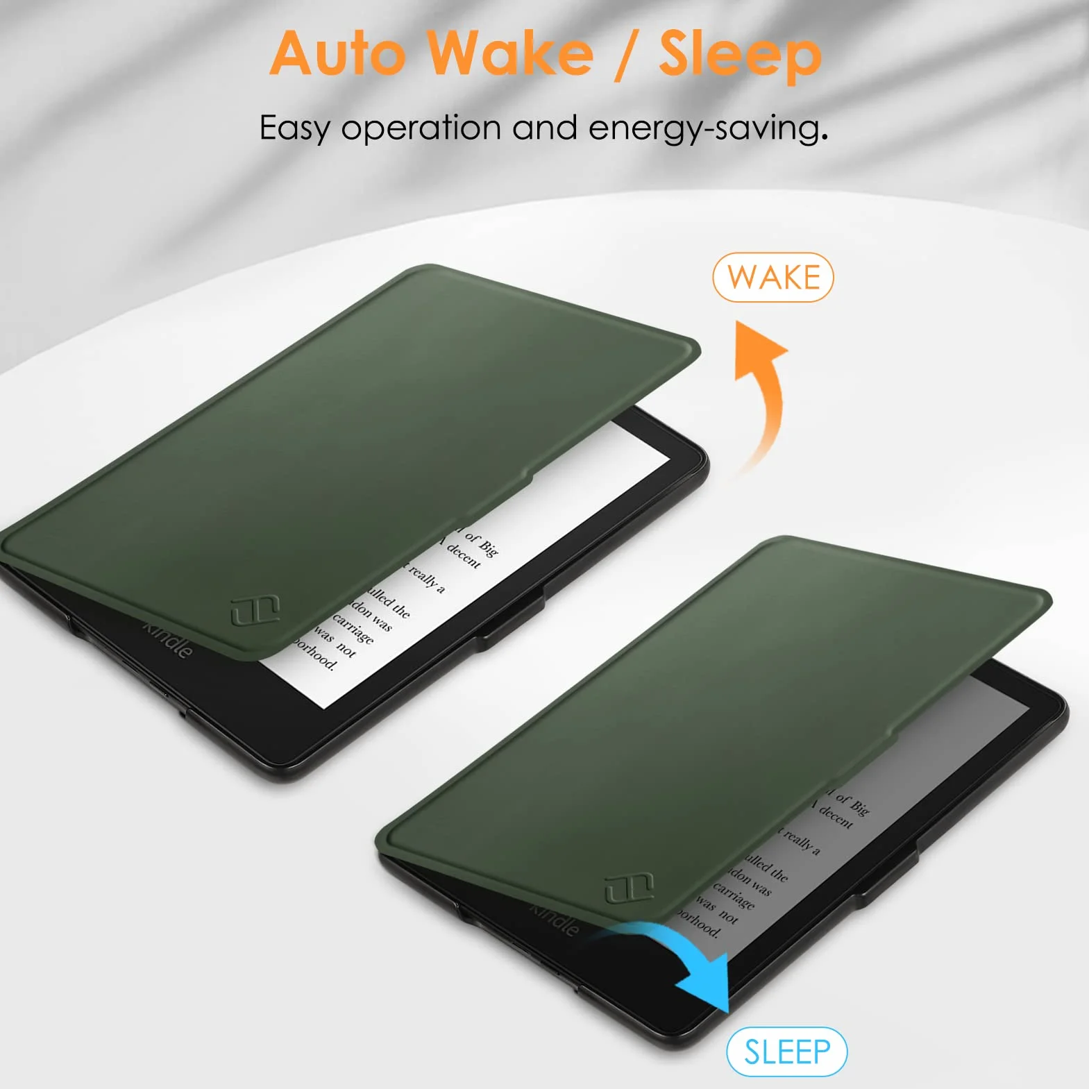 Fintie Etui na 6,8" Kindle Paperwhite (11. generacja - 2021) i Kindle Paperwhite Signature Edition - najcieńszy i najlżejszy pokrowiec ochronny torba z Auto Sleep/Wake, (ZB -zieleń alpejska)